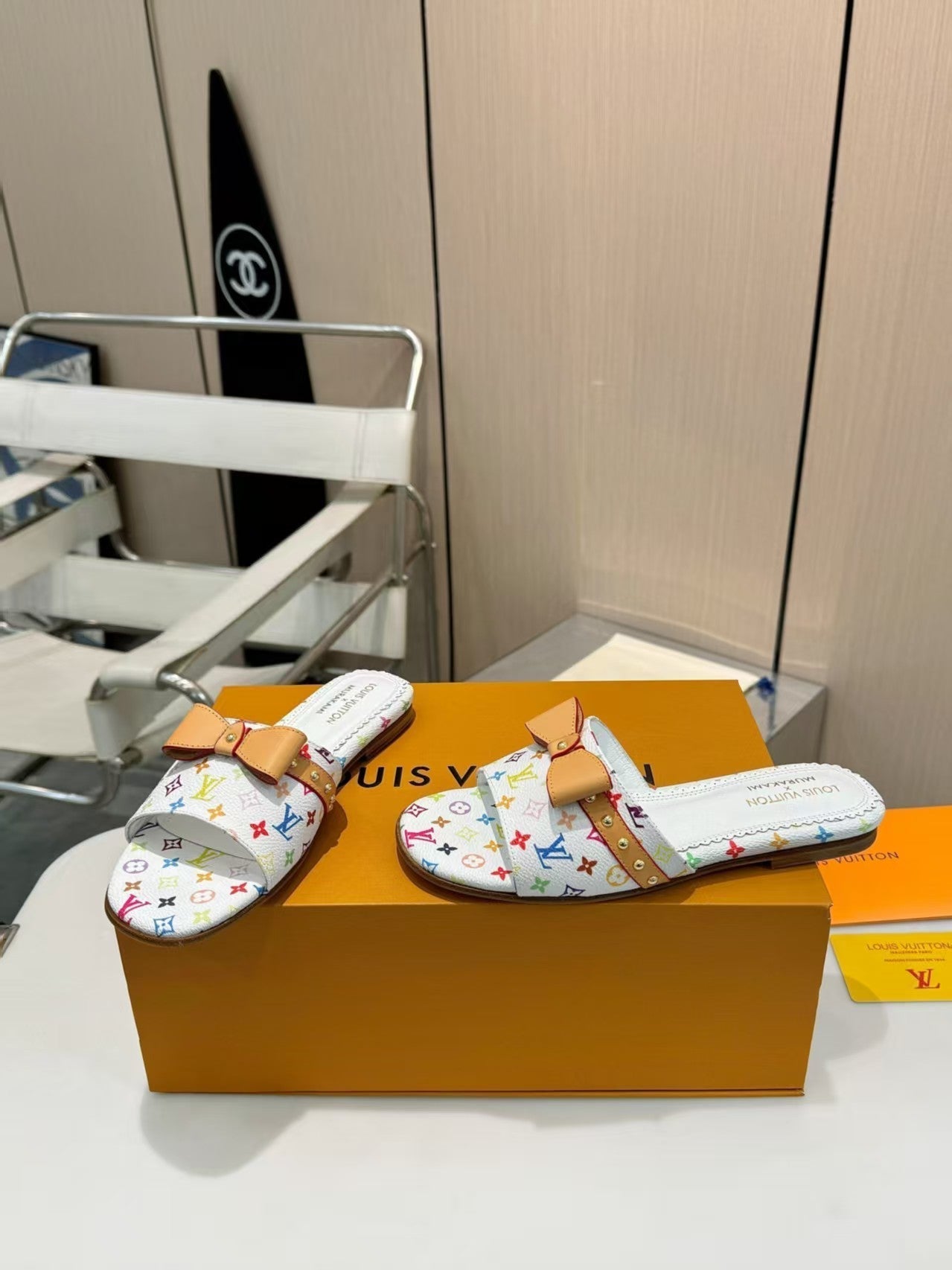 25ss bow flat slippers