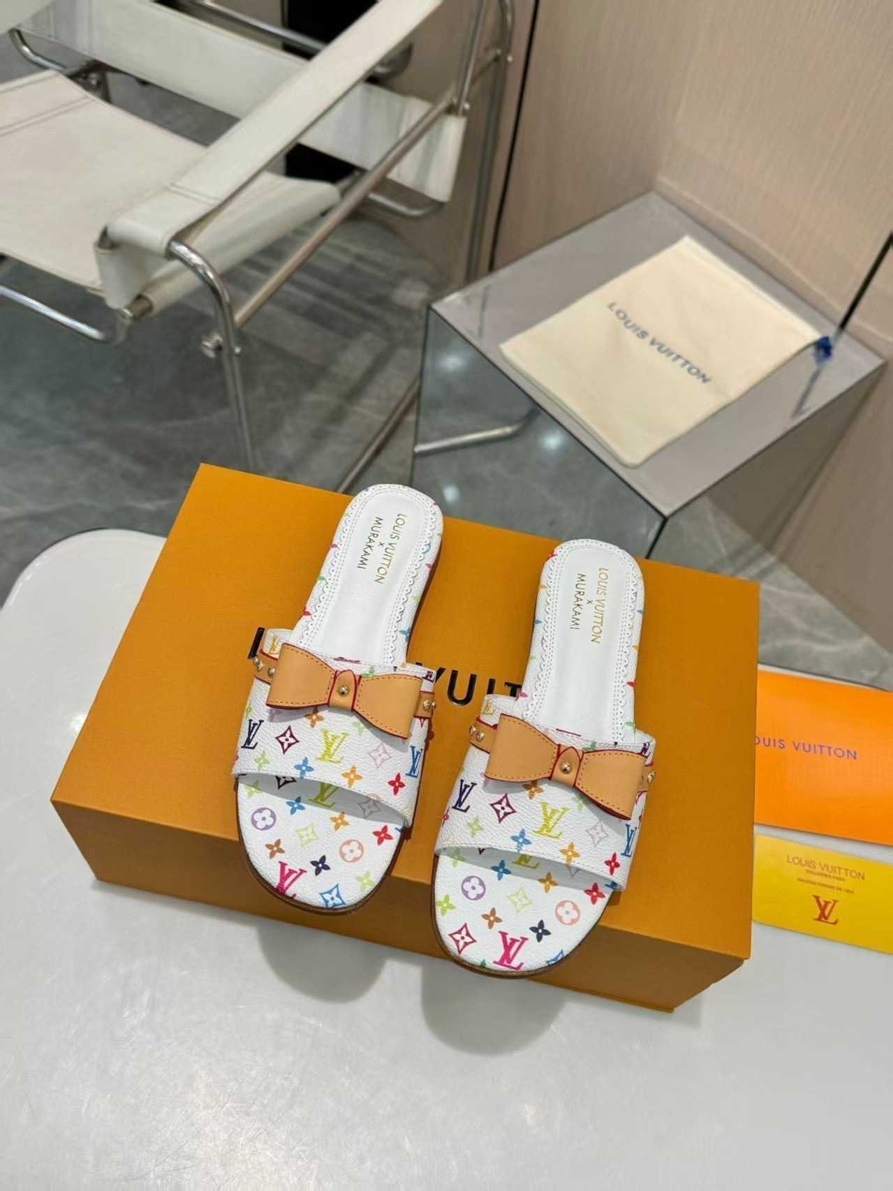 25ss bow flat slippers
