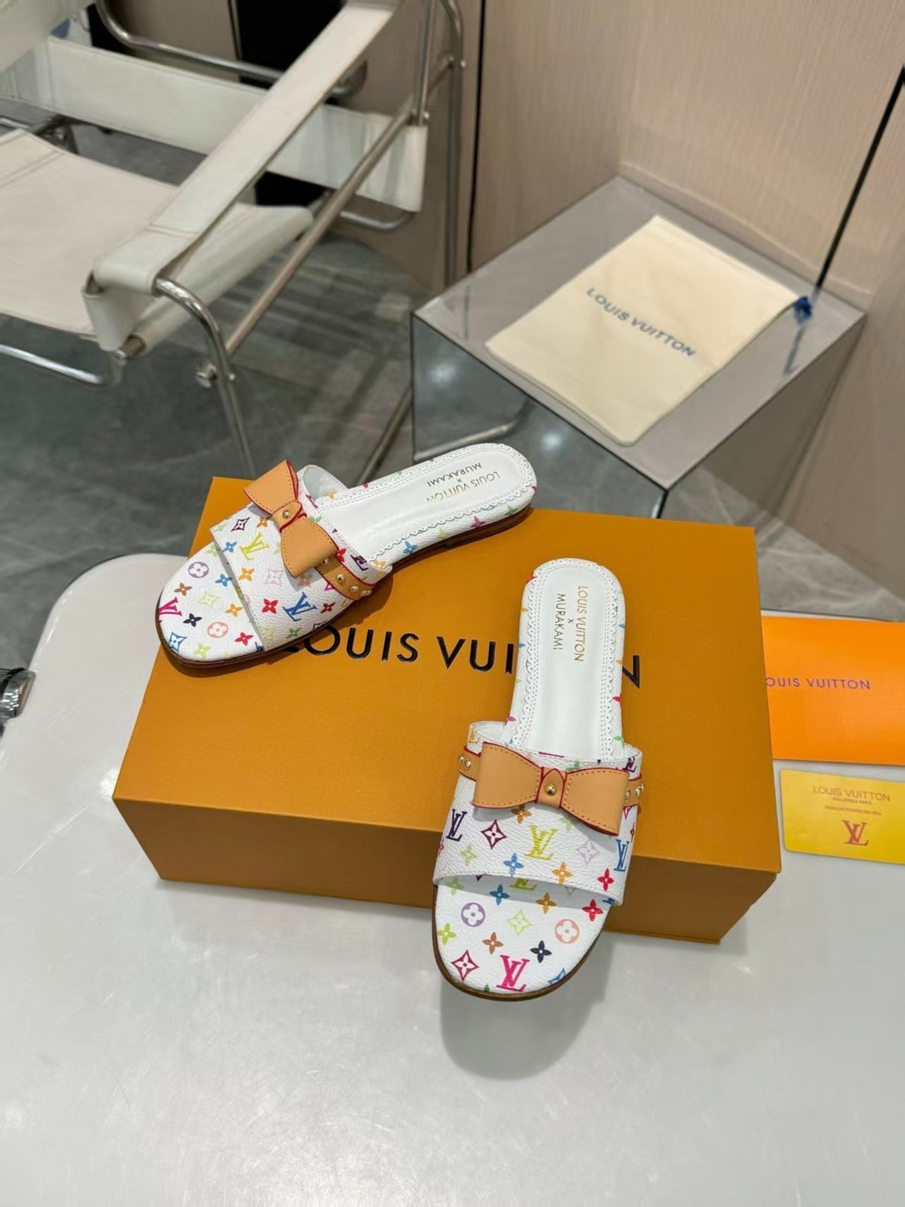 25ss bow flat slippers