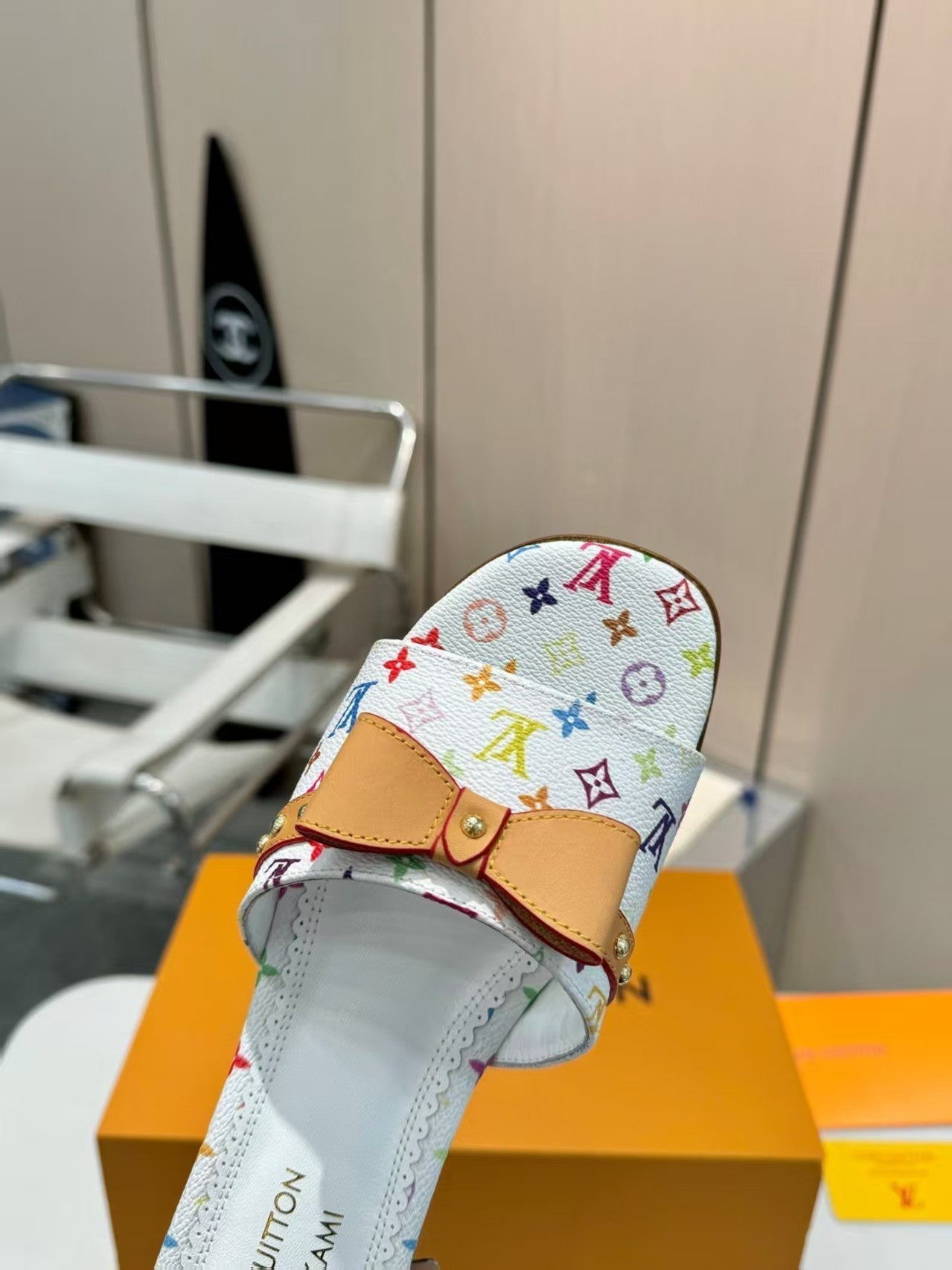 25ss bow flat slippers
