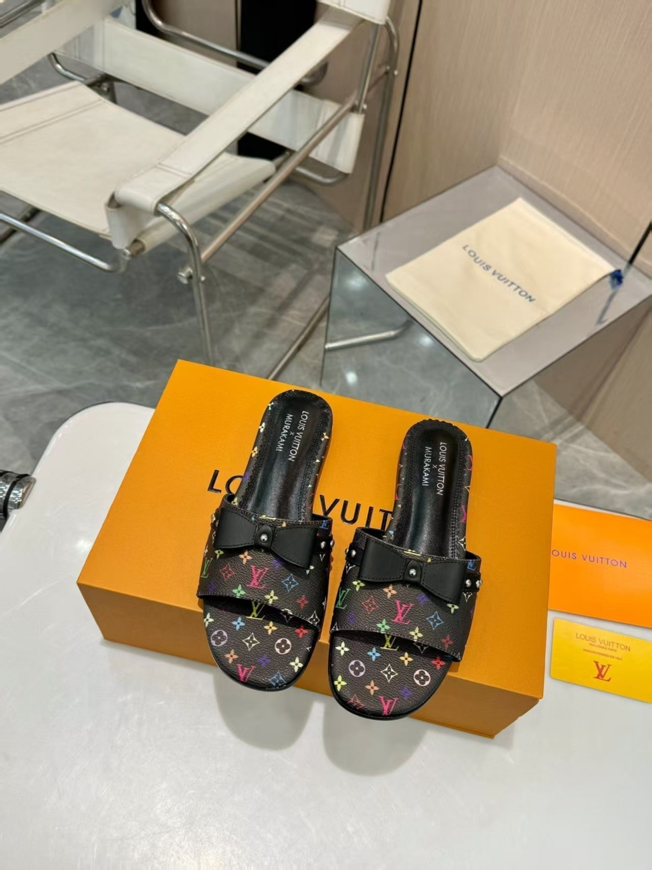 25ss bow flat slippers