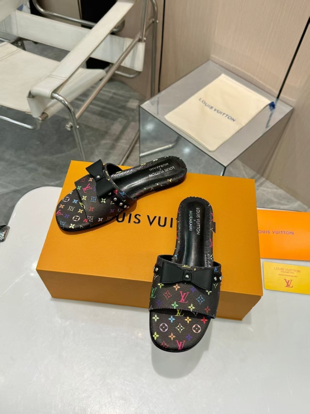 25ss bow flat slippers