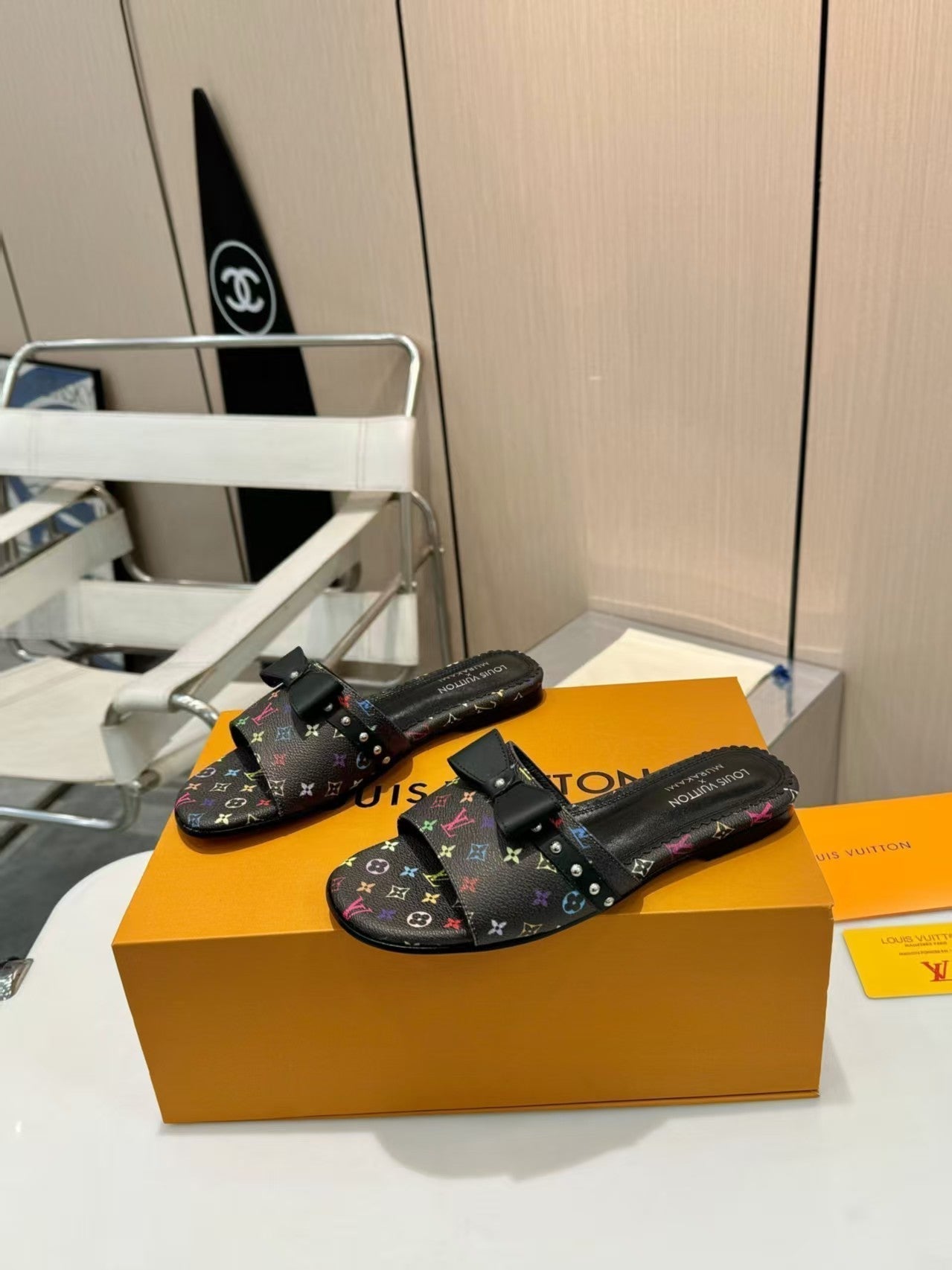 25ss bow flat slippers