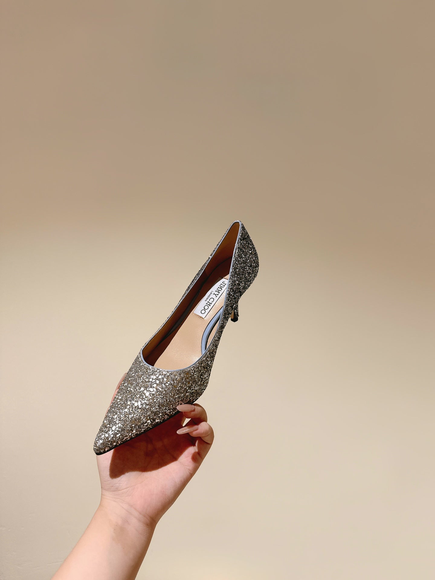 J patent leather high heels