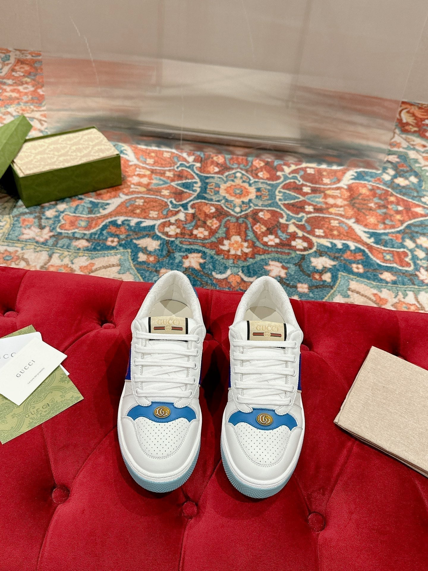 G classic White Casual Shoes