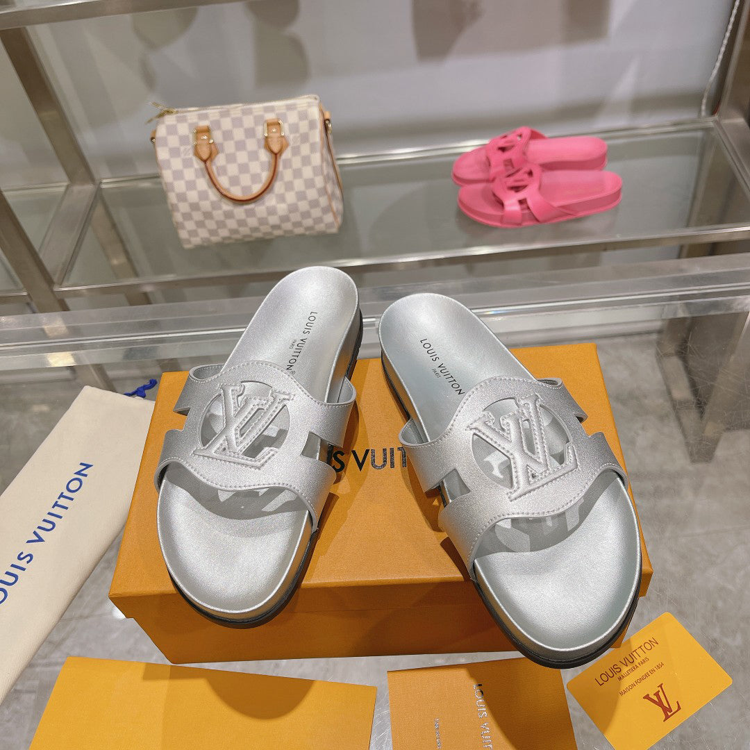L men's and women's sandals