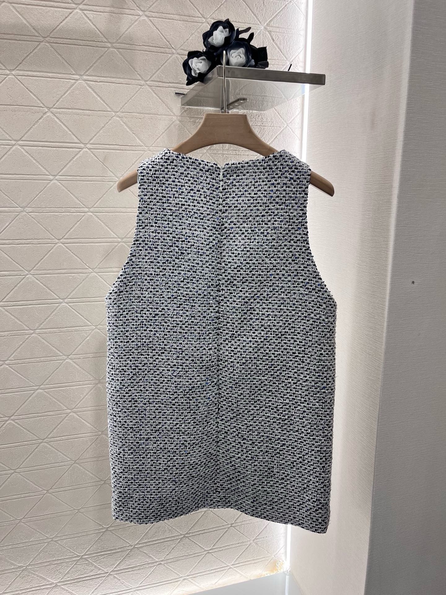 👗25 Spring/Summer Spun Yarn V-Neck Vest Dress