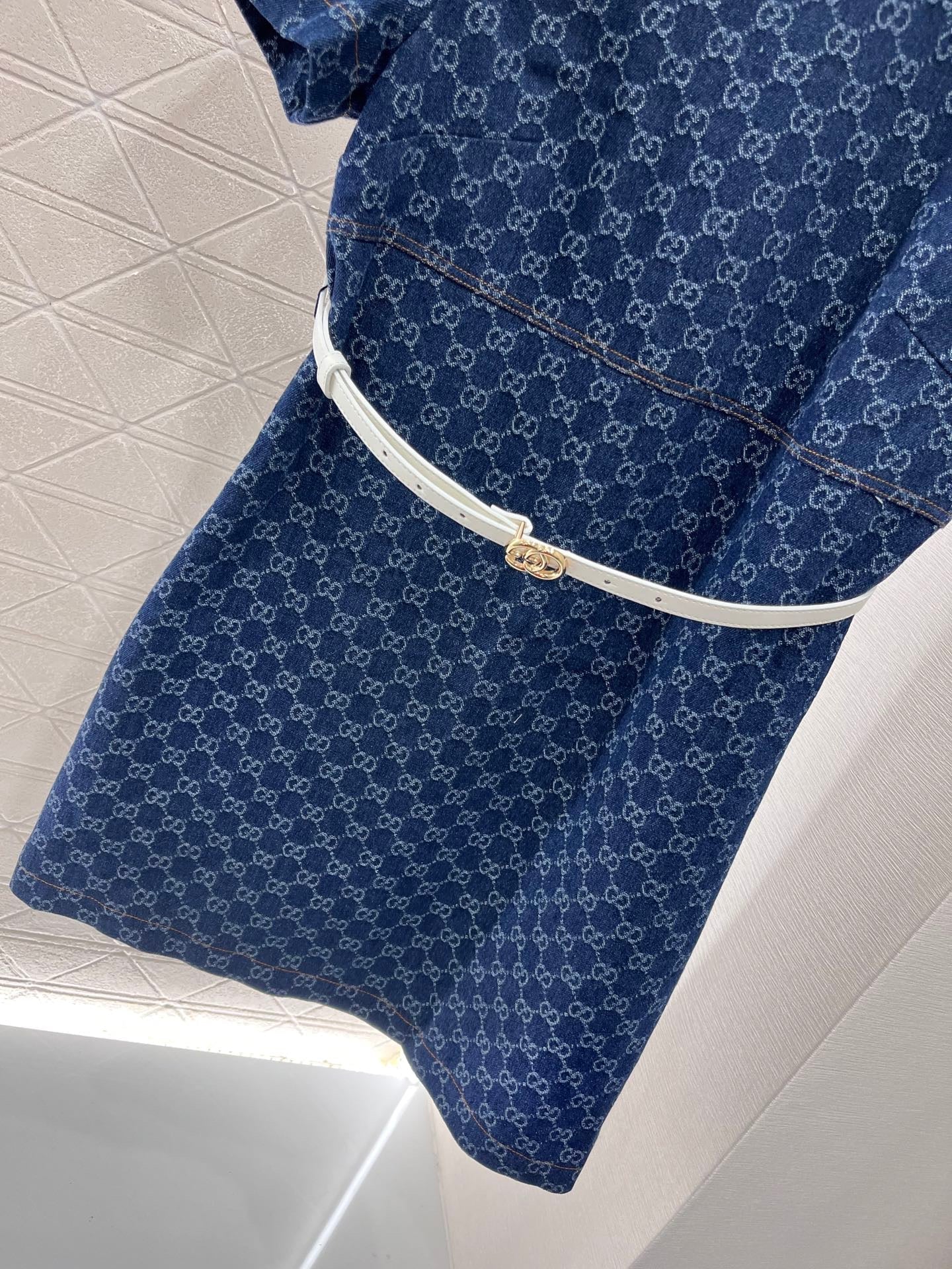 25ss new style Belt denim skirt