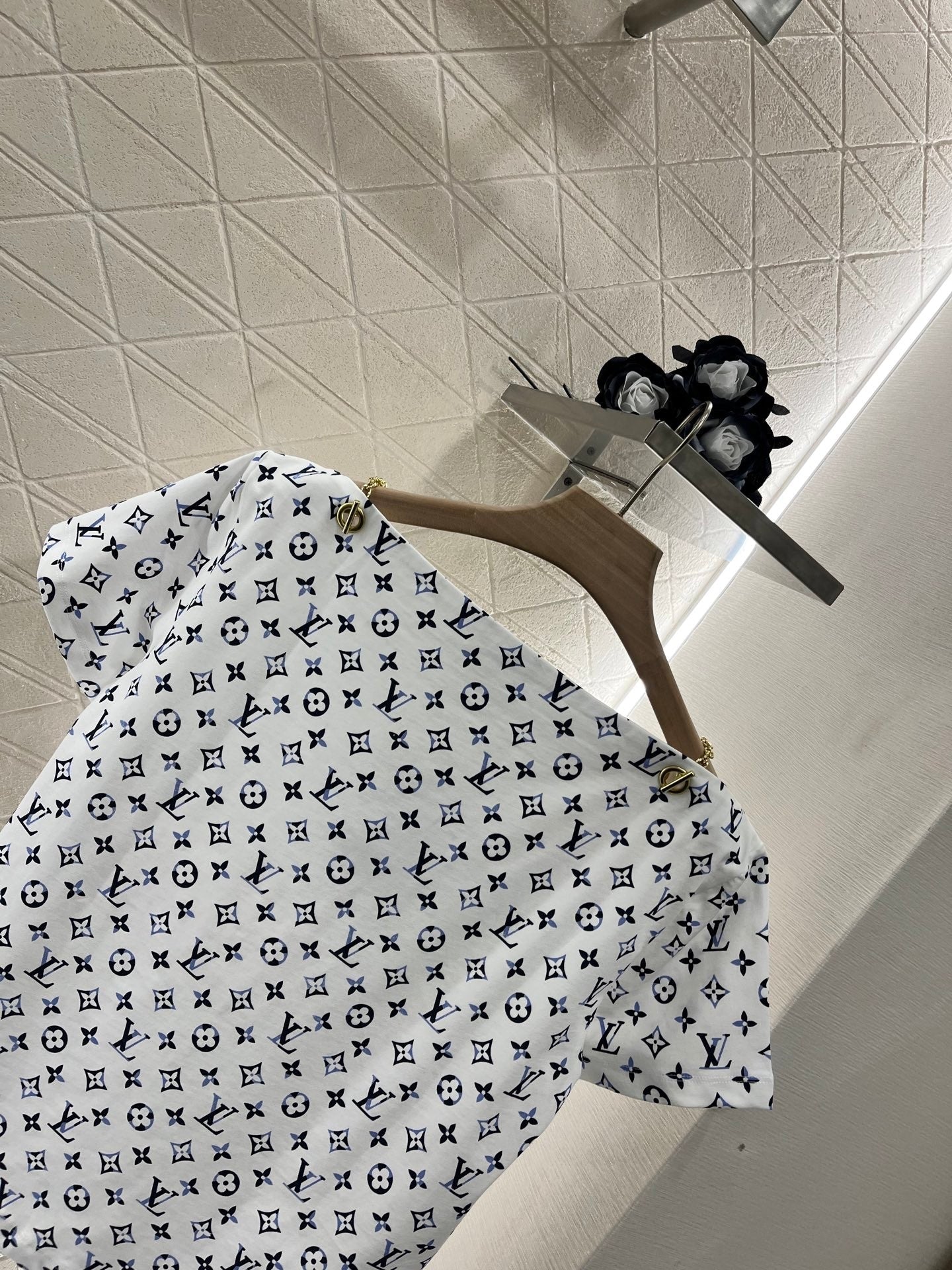 25ss round neck printed chain T-shirt