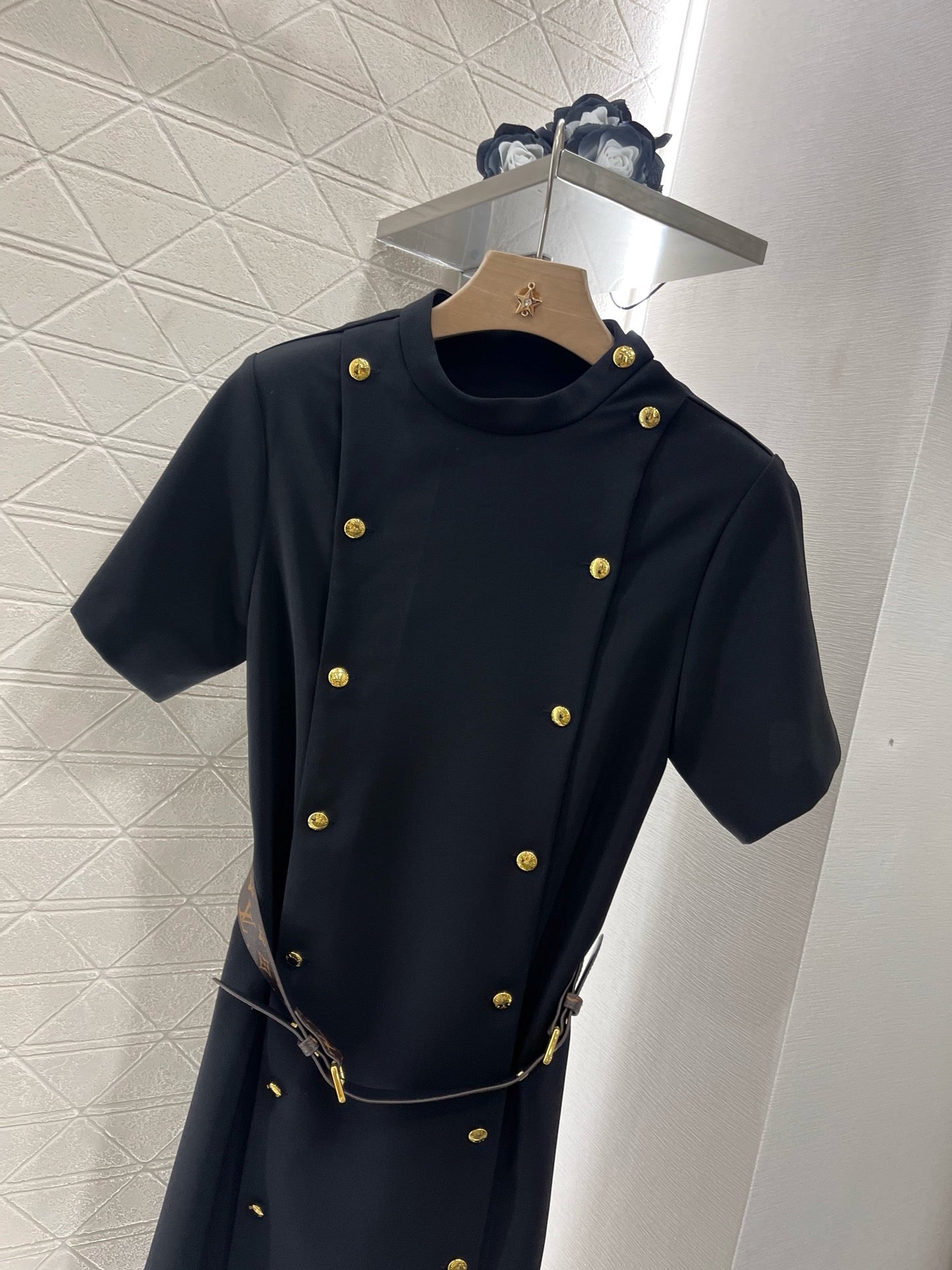 25SS New Arrival 2025SS Belted Double Breasted Dress