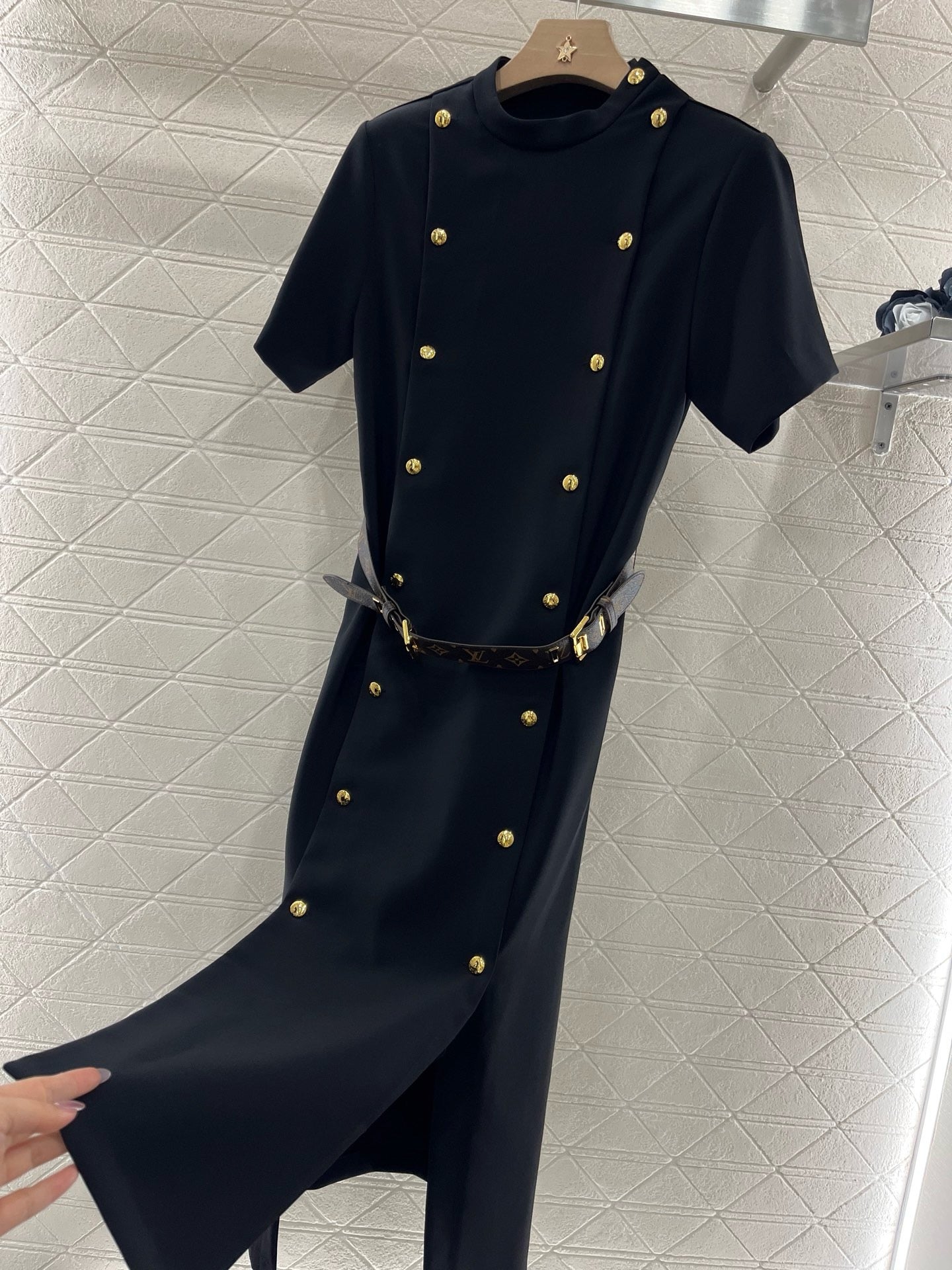 25SS New Arrival 2025SS Belted Double Breasted Dress
