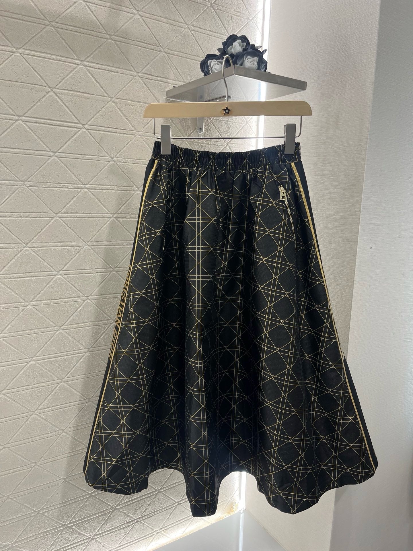 25SS New Arrival High Waist Jacquard Skirt