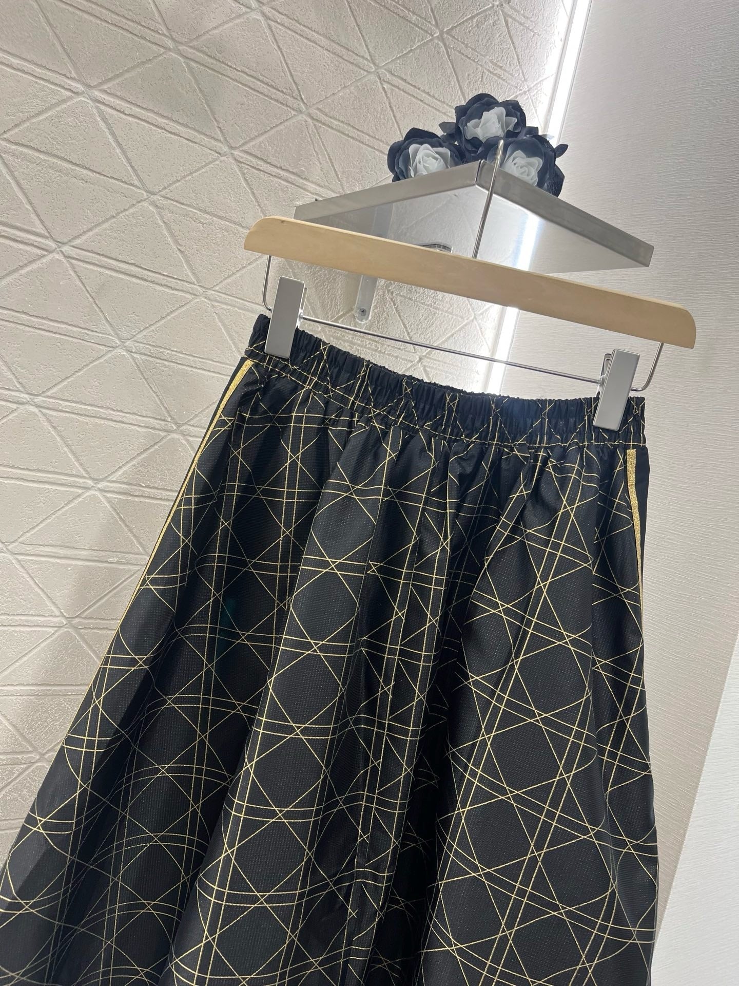 25SS New Arrival High Waist Jacquard Skirt