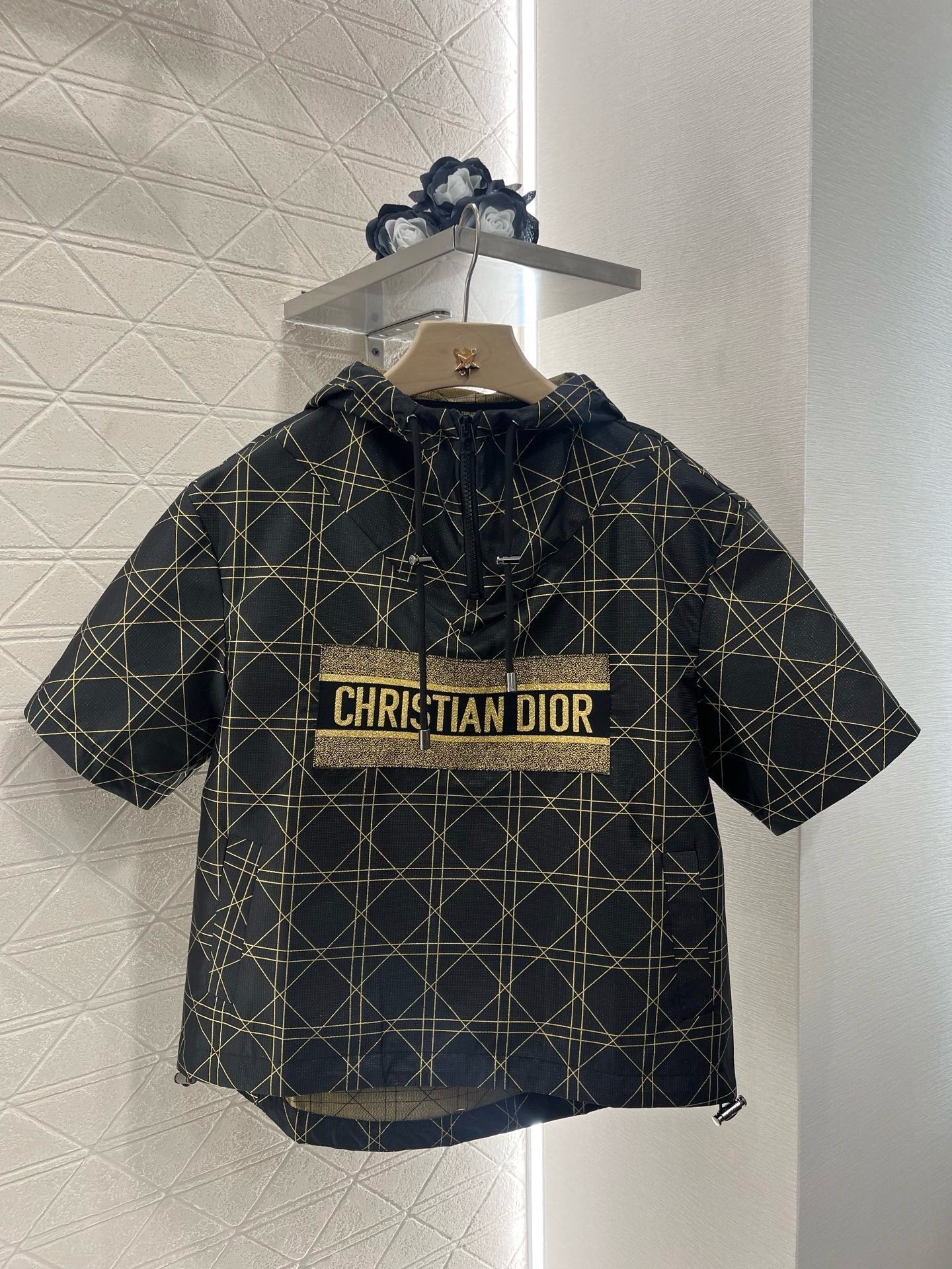 25SS New arrival jacquard hooded top