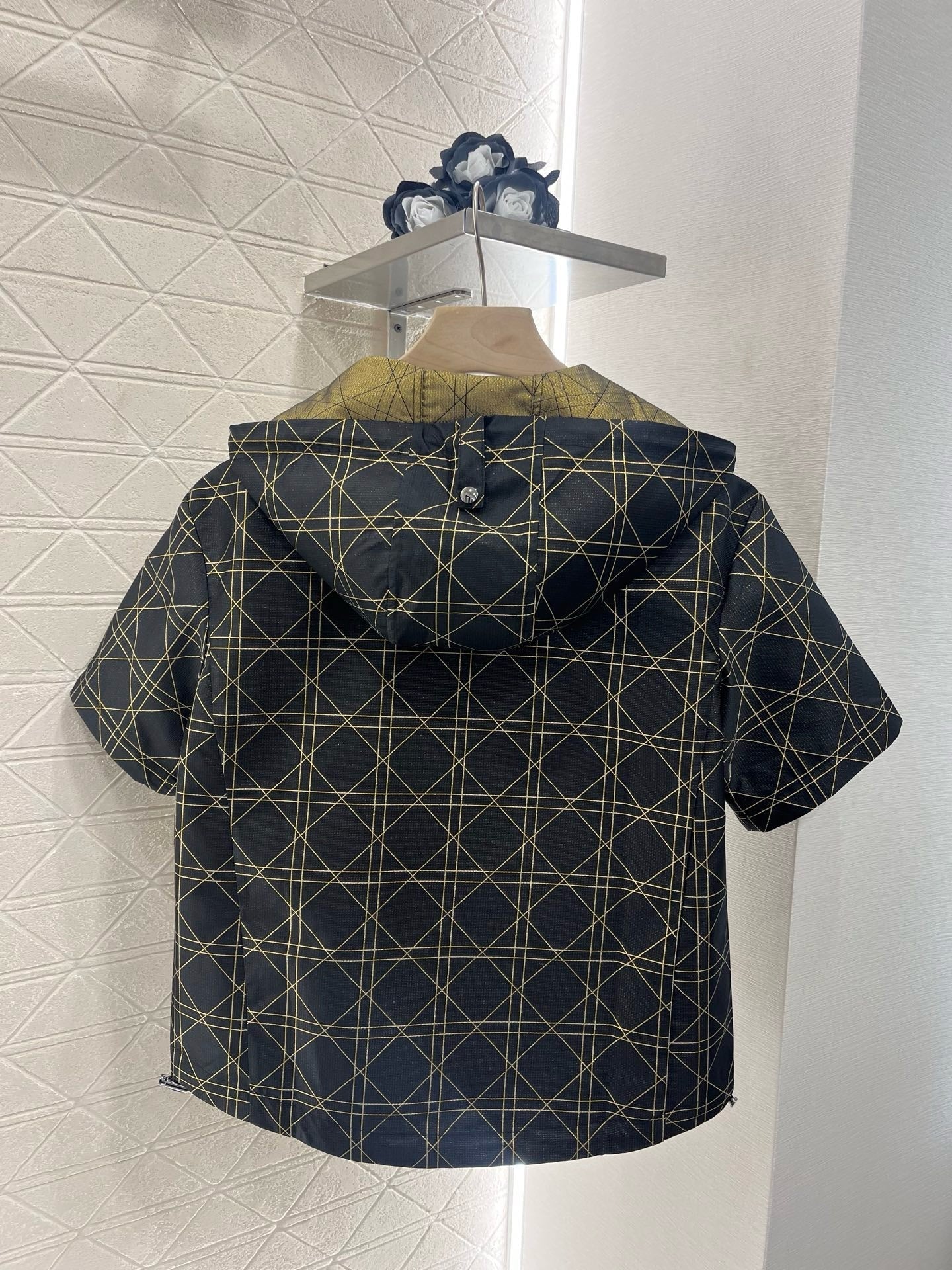 25SS New arrival jacquard hooded top
