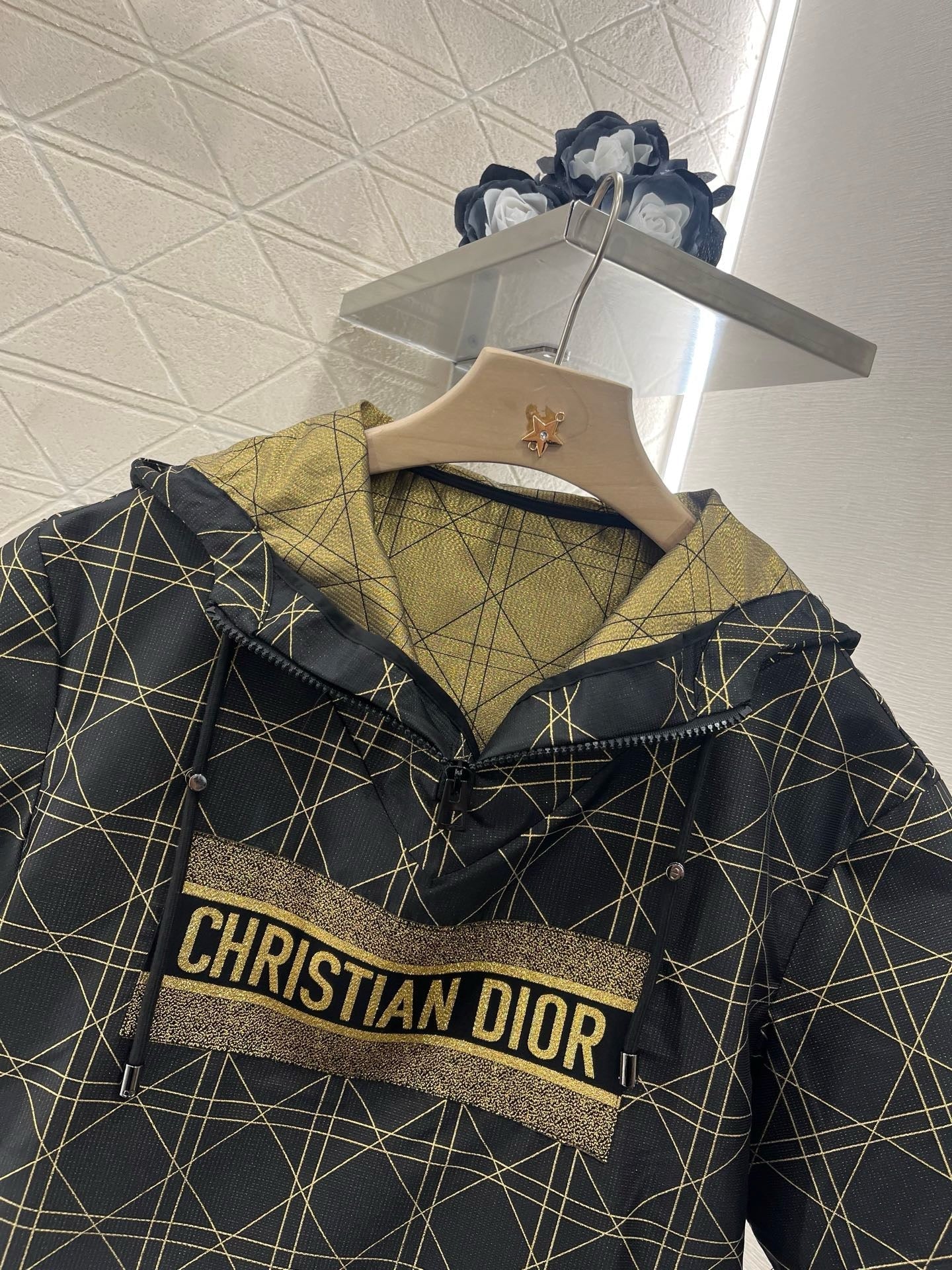 25SS New arrival jacquard hooded top