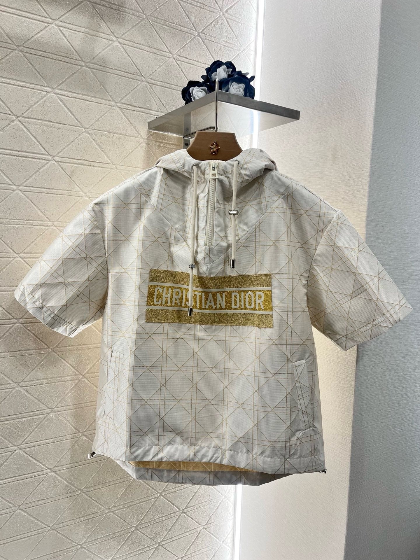 25SS New arrival jacquard hooded top