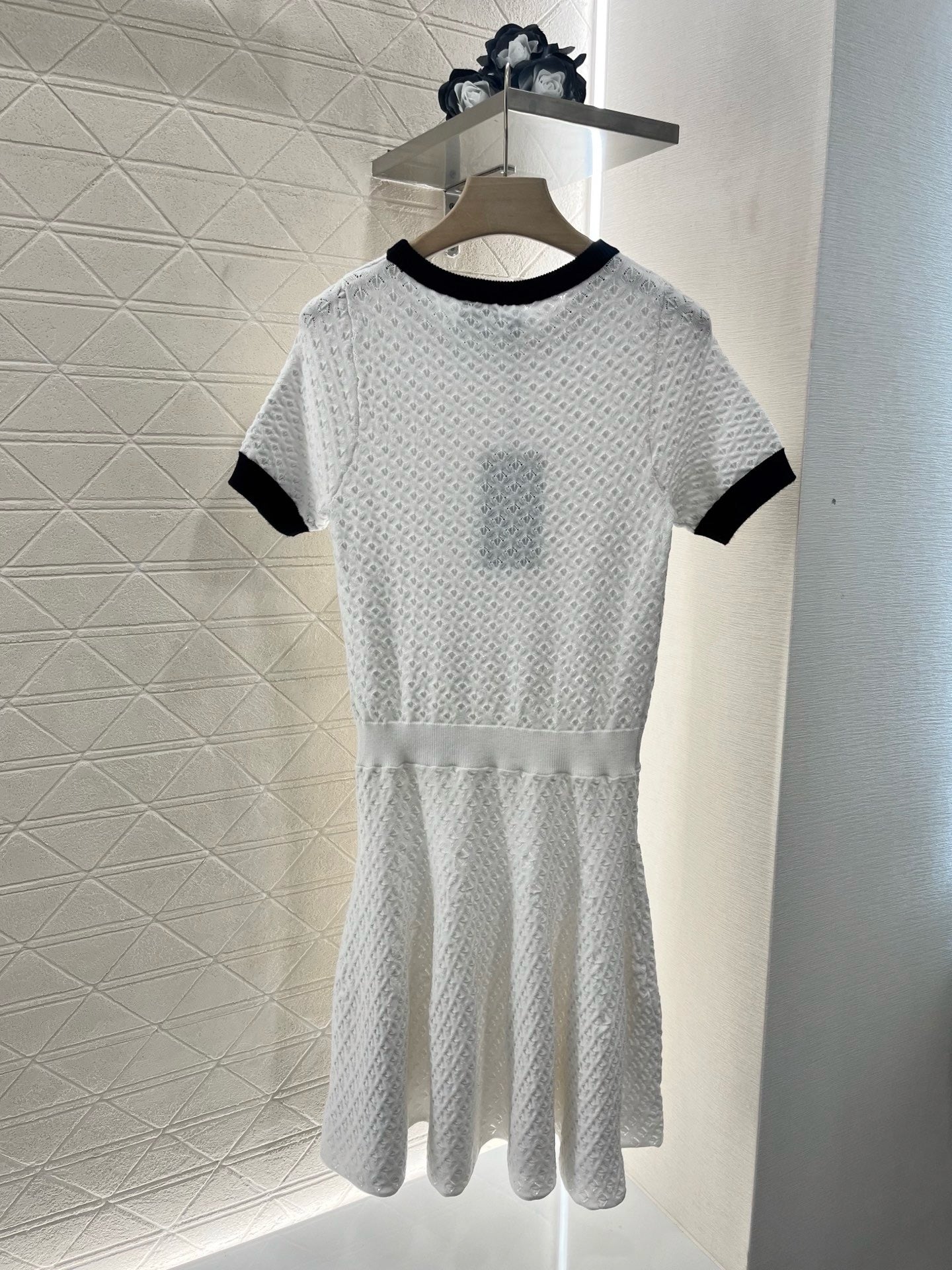 25SS new product Round neck short sleeve dress
