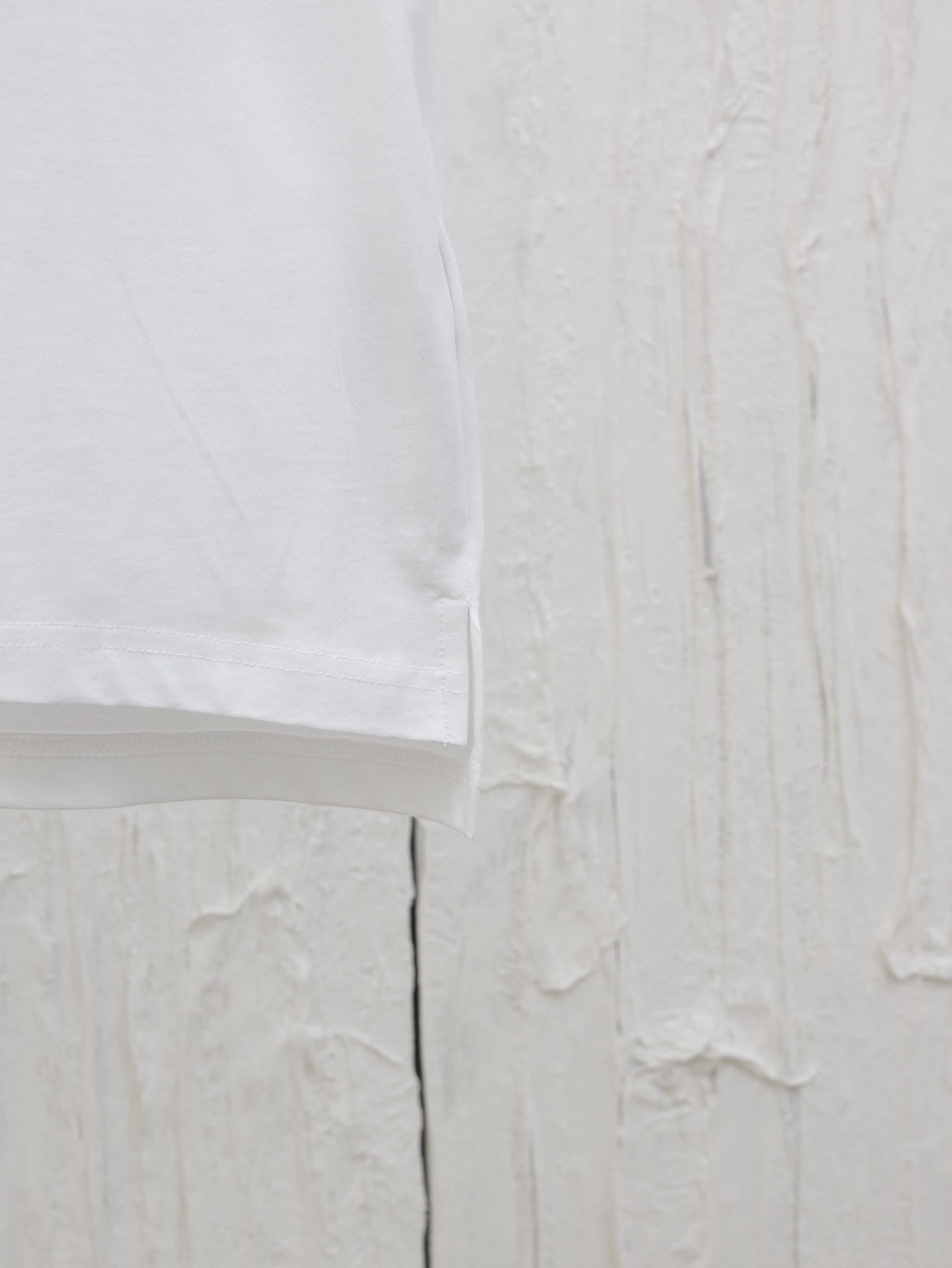 25g letter embroidery round neck short sleeve t-shirt