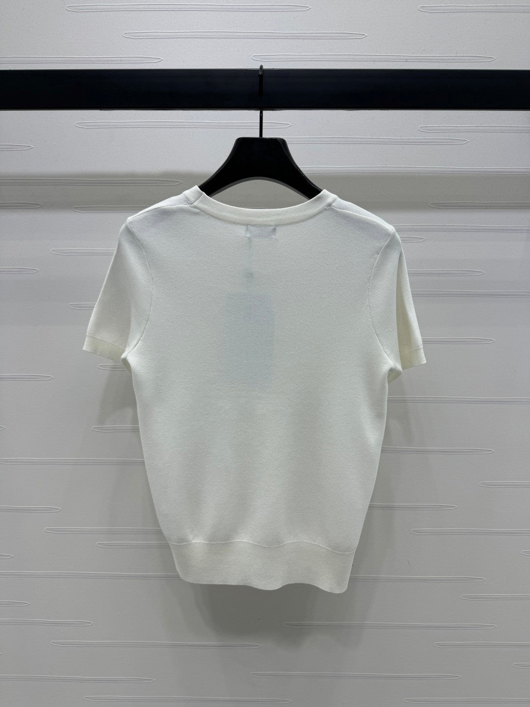 Double C hollow knit short sleeves