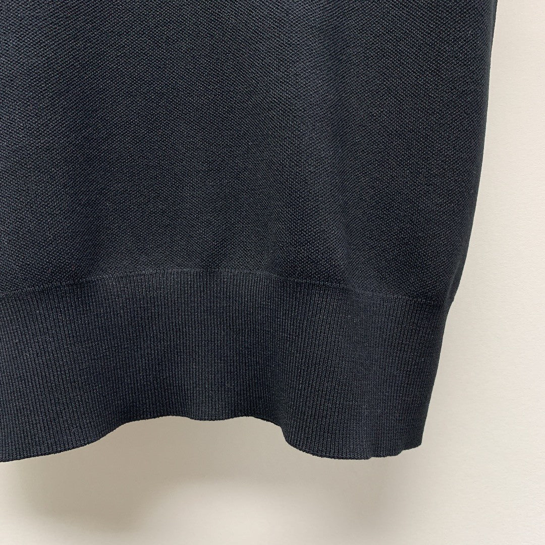 Double C hollow knit short sleeves