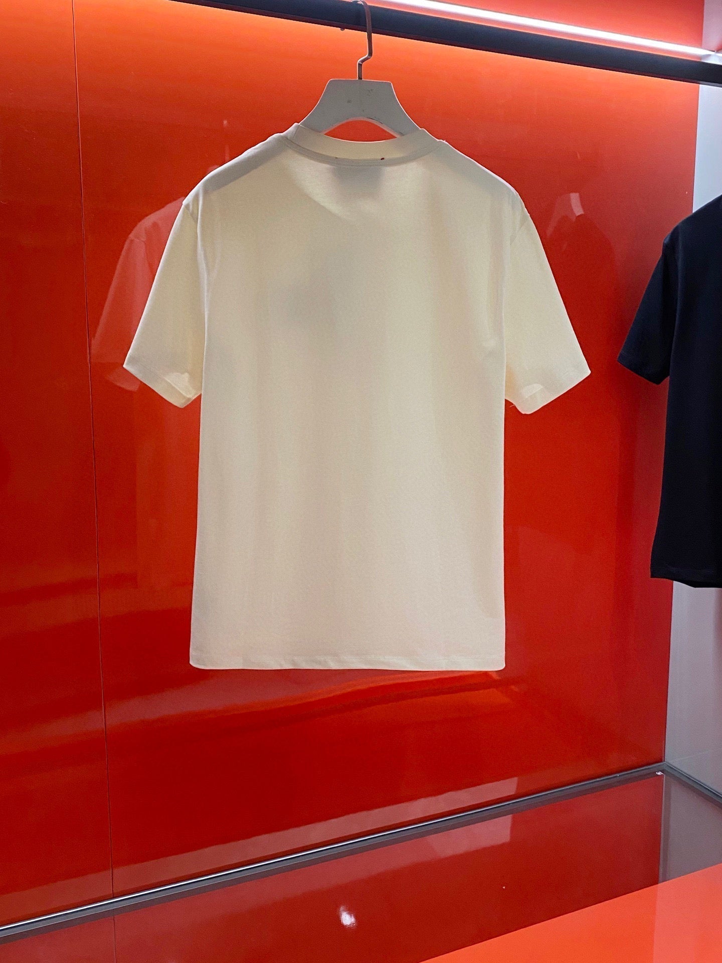 25 Spring/Summer Collection Red and Green Logo Cotton Short Sleeve T-Shirt