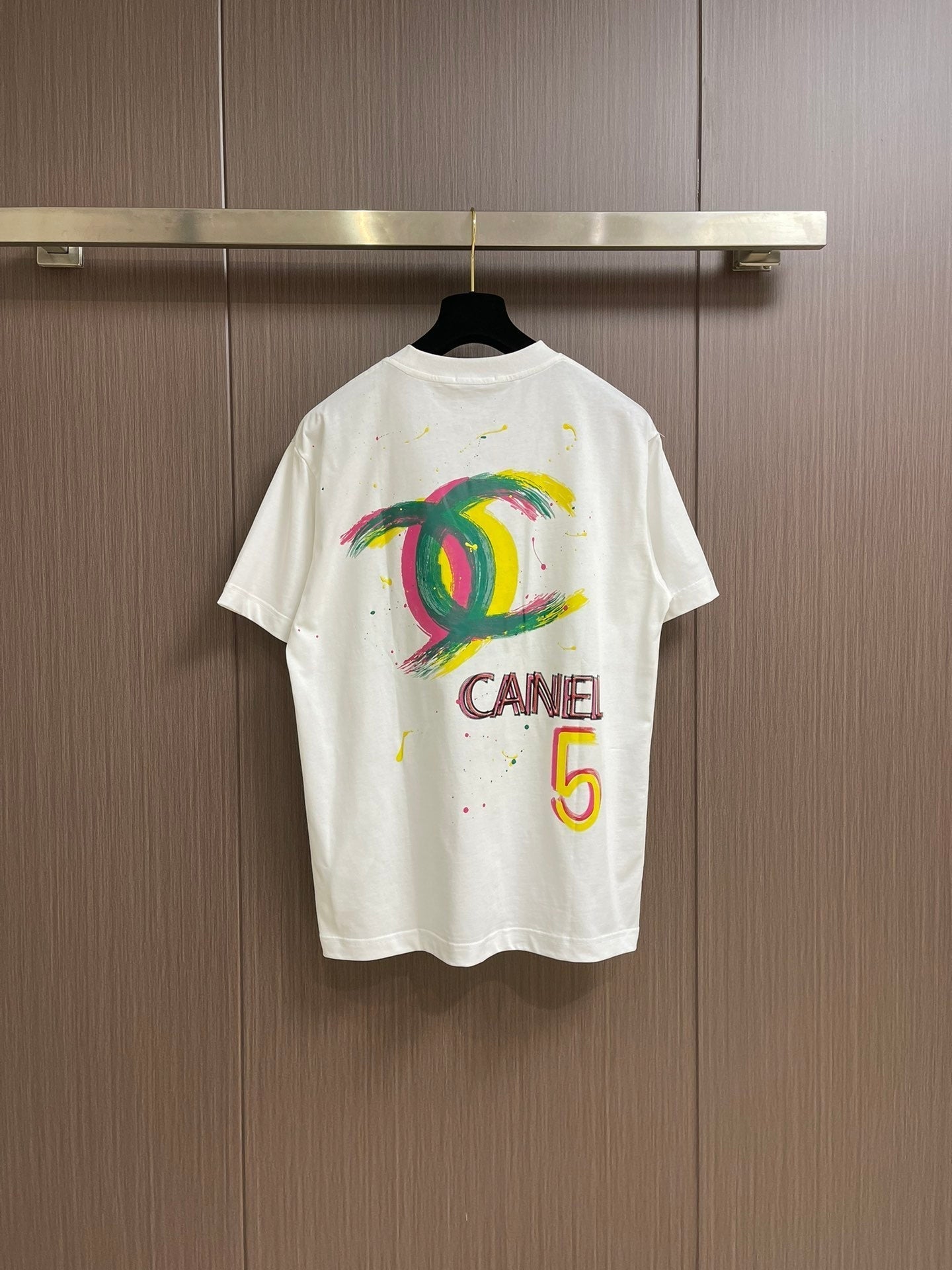 25SS Early spring new simple logo graffiti series minimalist letter print short-sleeved T-shirt