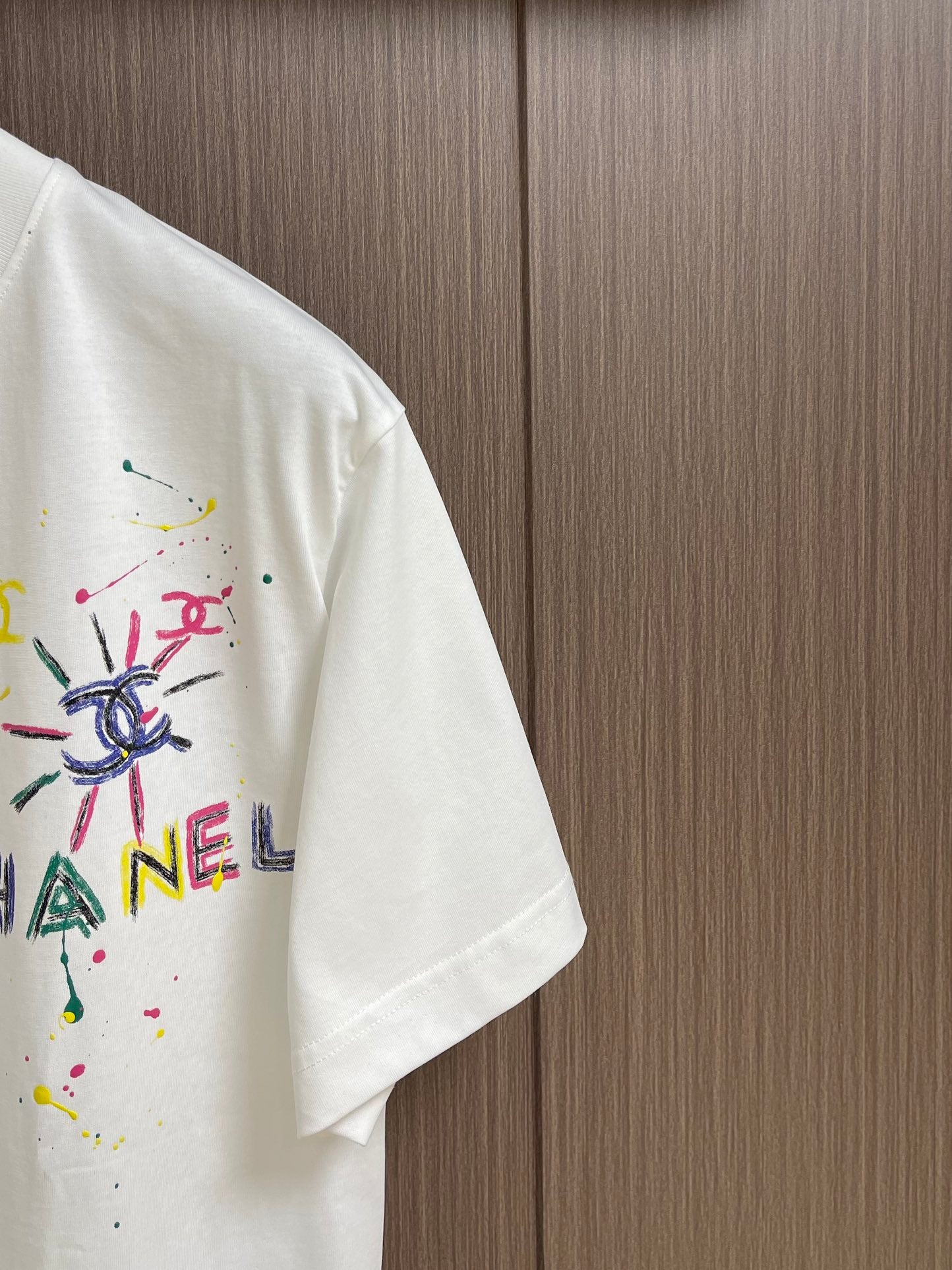 25SS Early spring new simple logo graffiti series minimalist letter print short-sleeved T-shirt