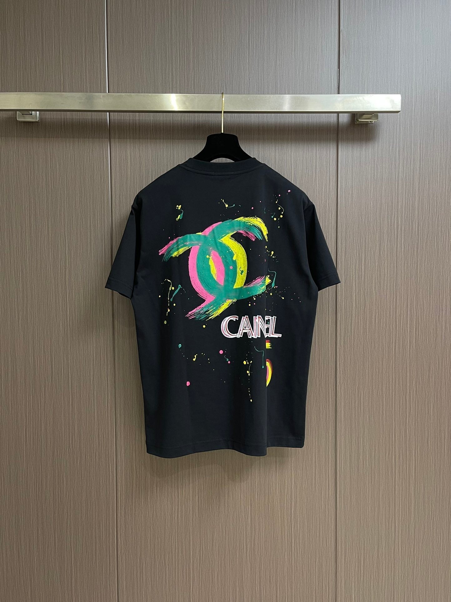 25SS Early spring new simple logo graffiti series minimalist letter print short-sleeved T-shirt