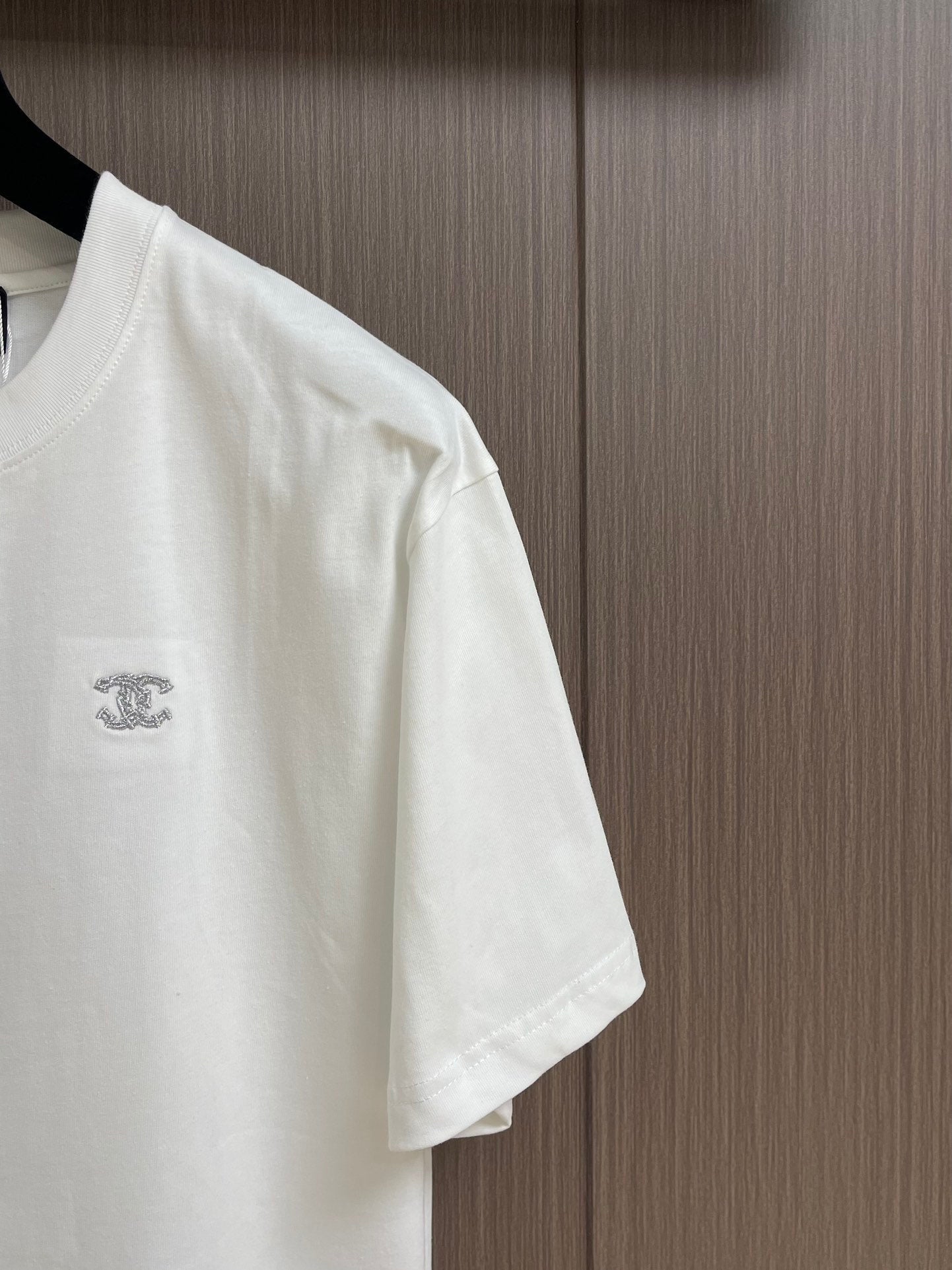 25 Silver metallic thread embroidered short sleeves