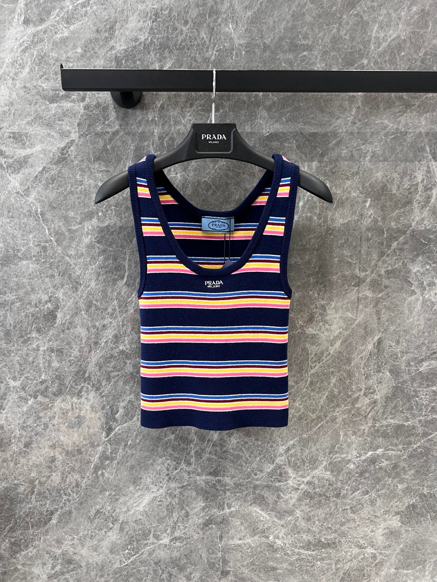 25 Colorful Striped Knit Vest