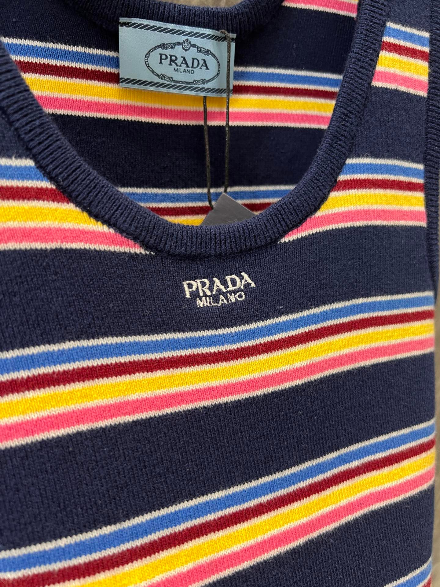 25 Colorful Striped Knit Vest