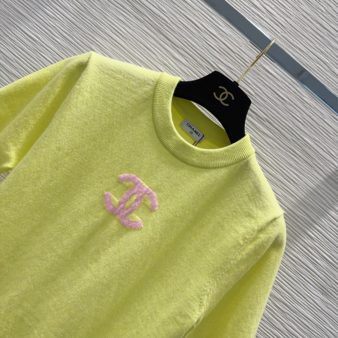 25ss Double C jacquard knitted short sleeves