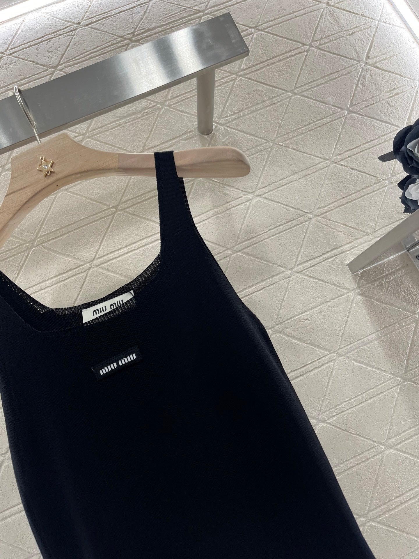 Lace camisole knit tank top