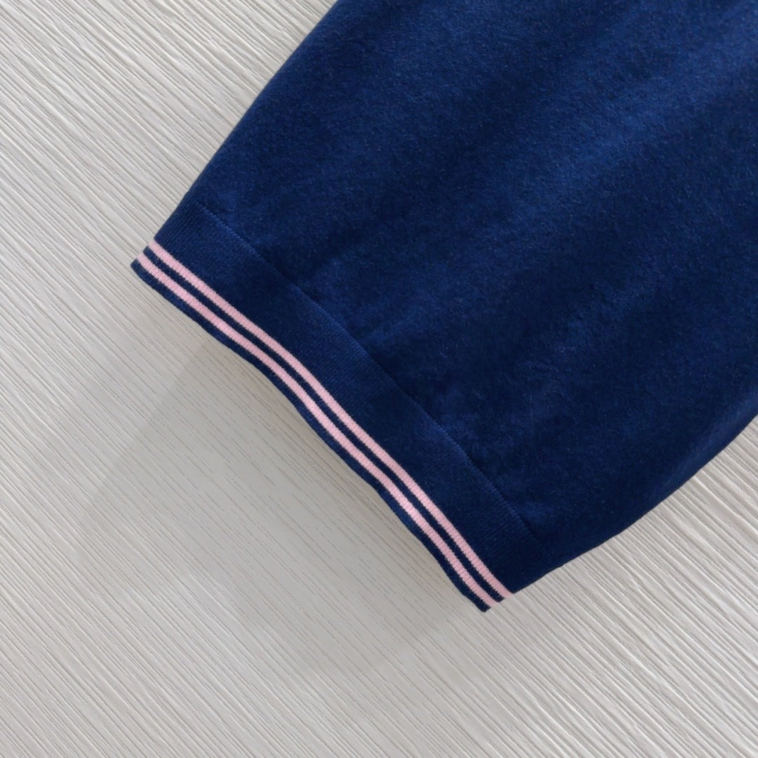 25ss Double C jacquard knitted short sleeves