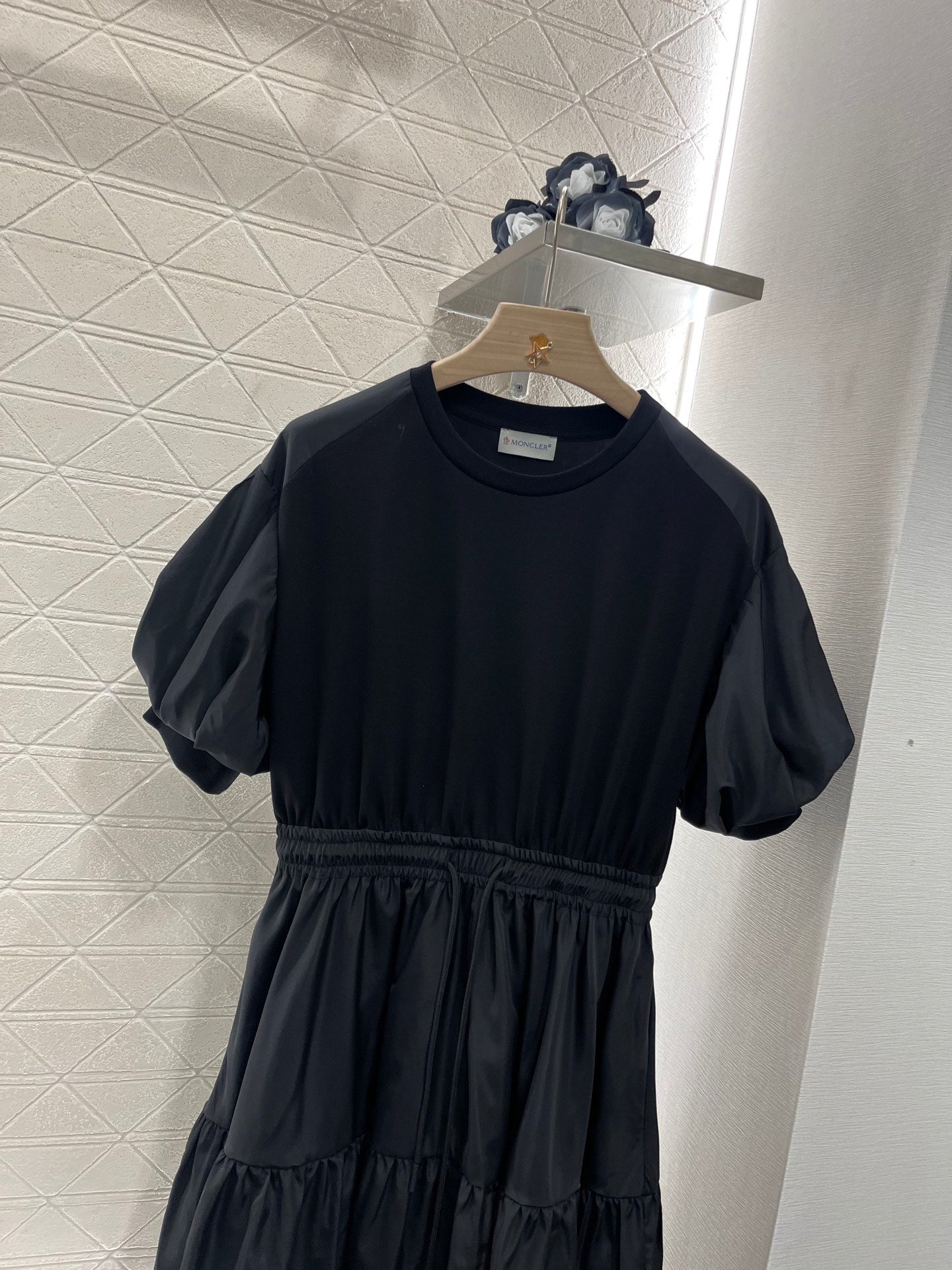 25ss Drawstring Puff Sleeve Dress