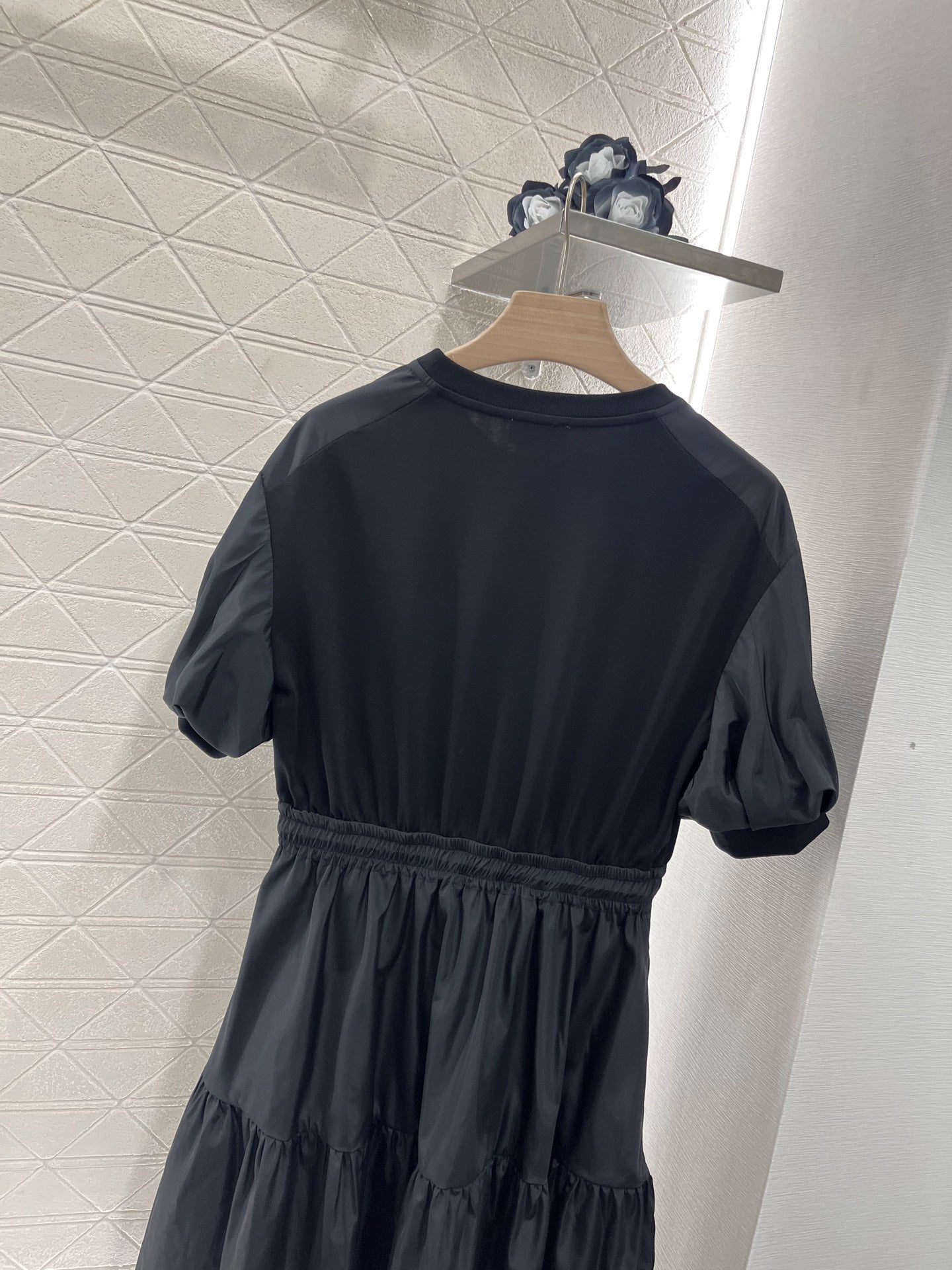 25ss Drawstring Puff Sleeve Dress