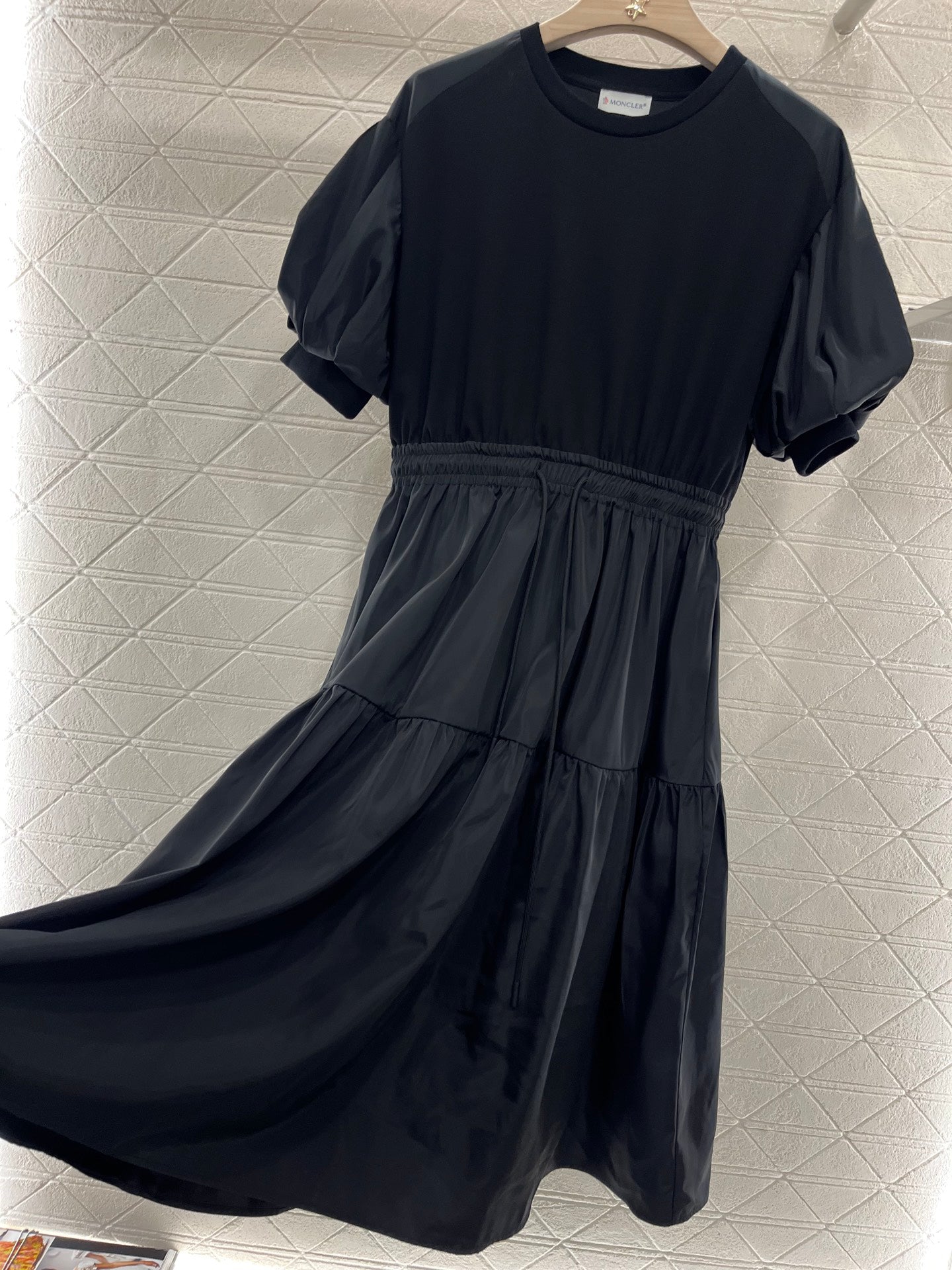 25ss Drawstring Puff Sleeve Dress