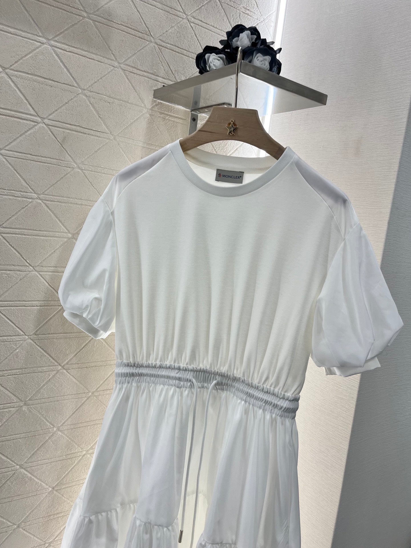 25ss Drawstring Puff Sleeve Dress