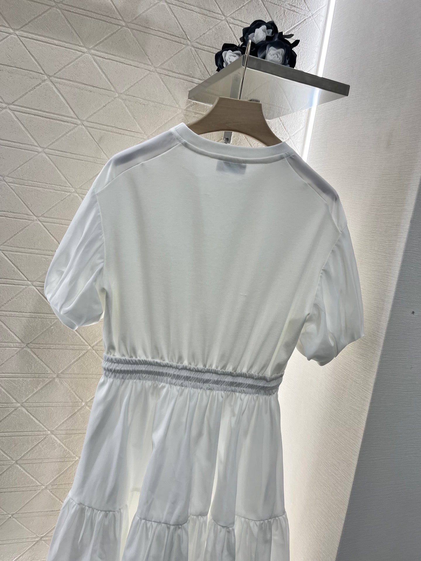 25ss Drawstring Puff Sleeve Dress