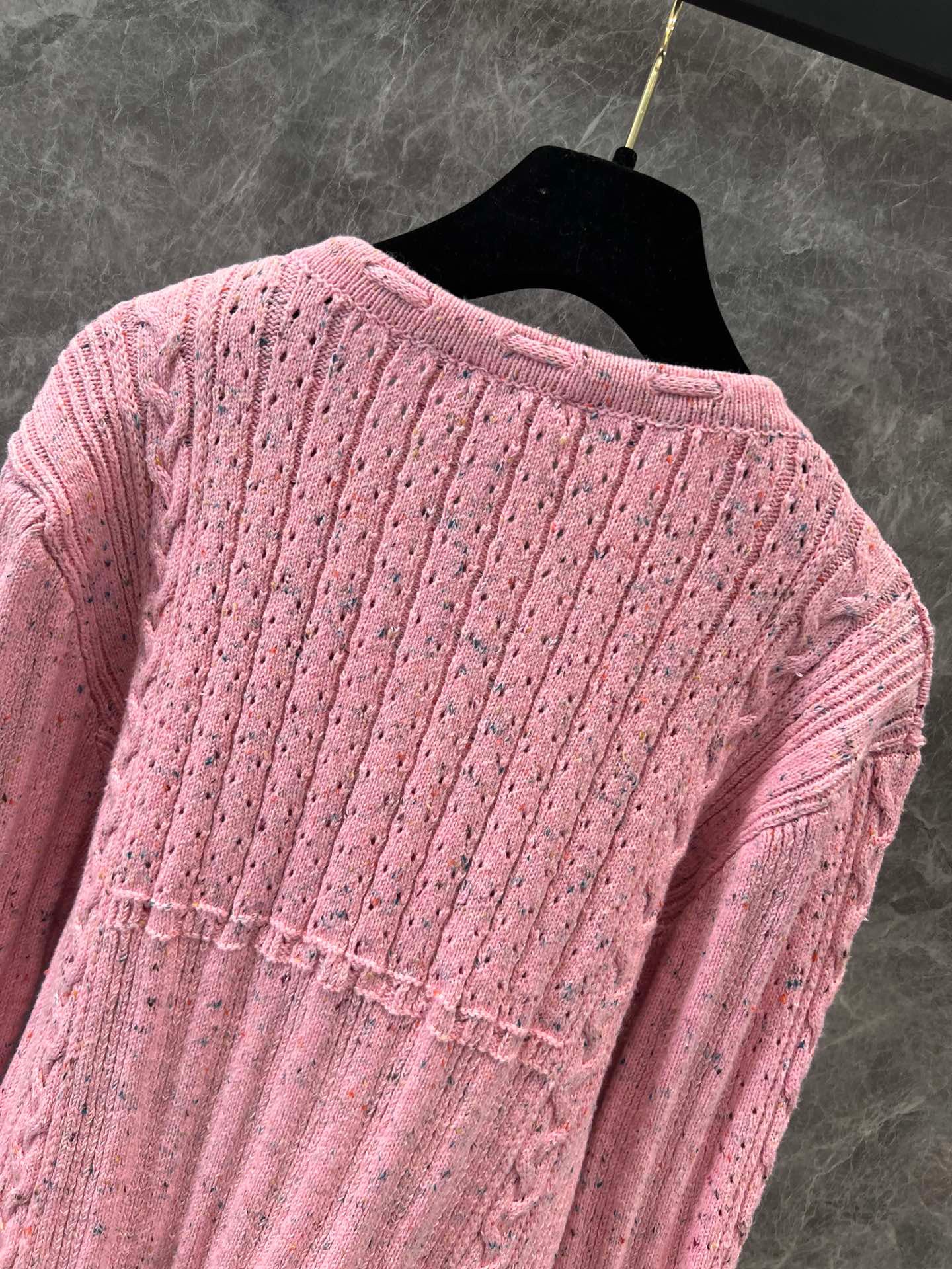 25 Early Spring New Product Heavy Craft Lace-up Pollen Cardigan