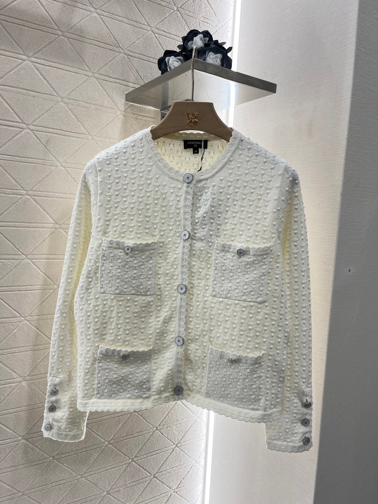 25ss Crochet Pocket Cardigan