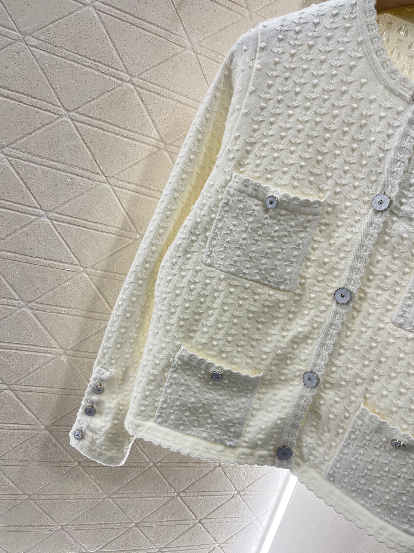 25ss Crochet Pocket Cardigan
