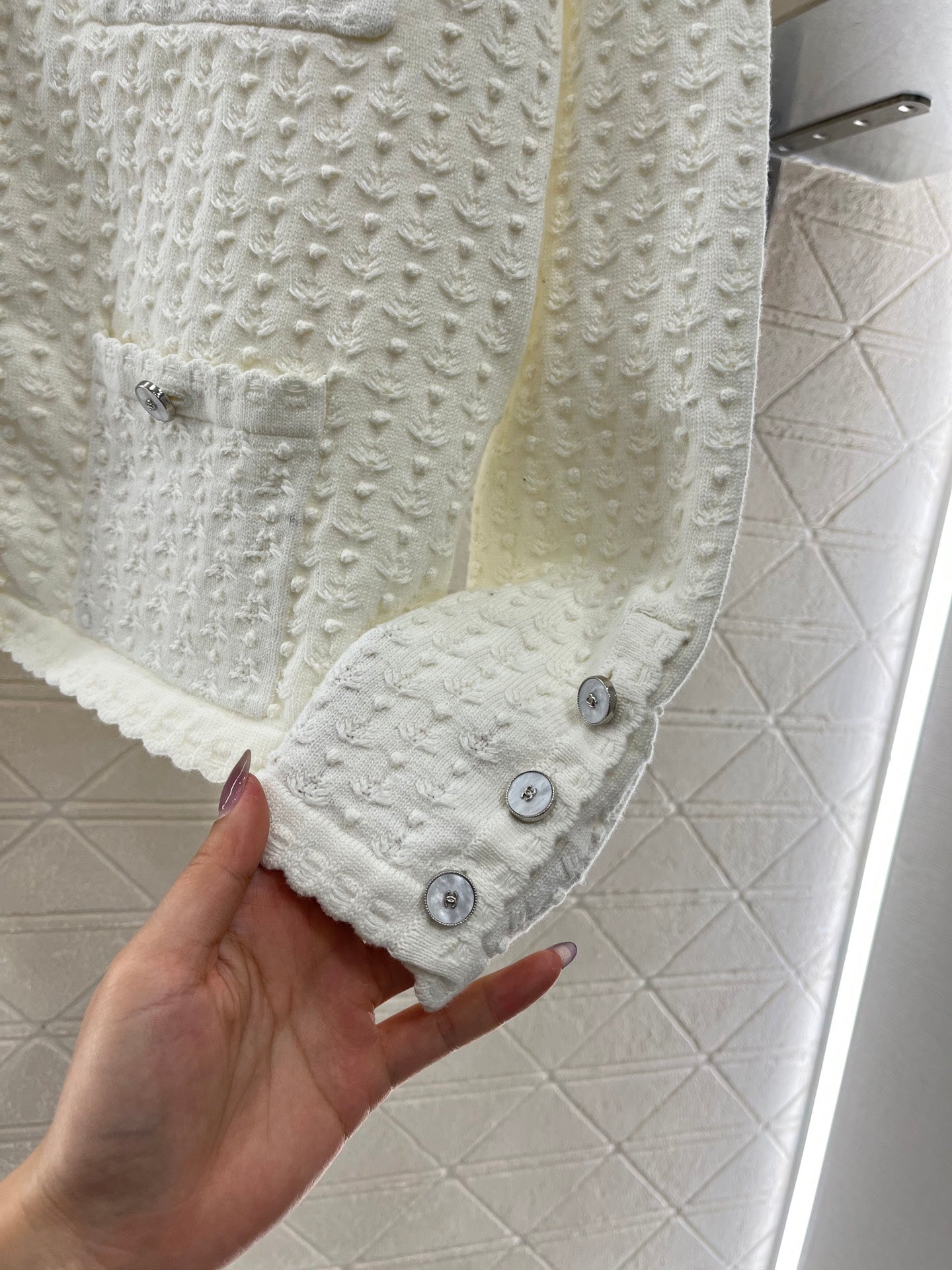 25ss Crochet Pocket Cardigan