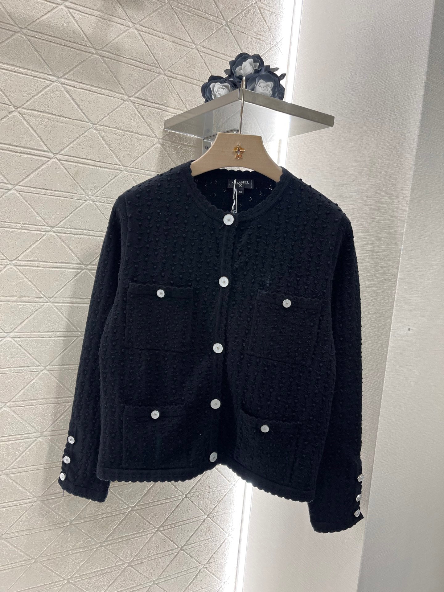 25ss Crochet Pocket Cardigan