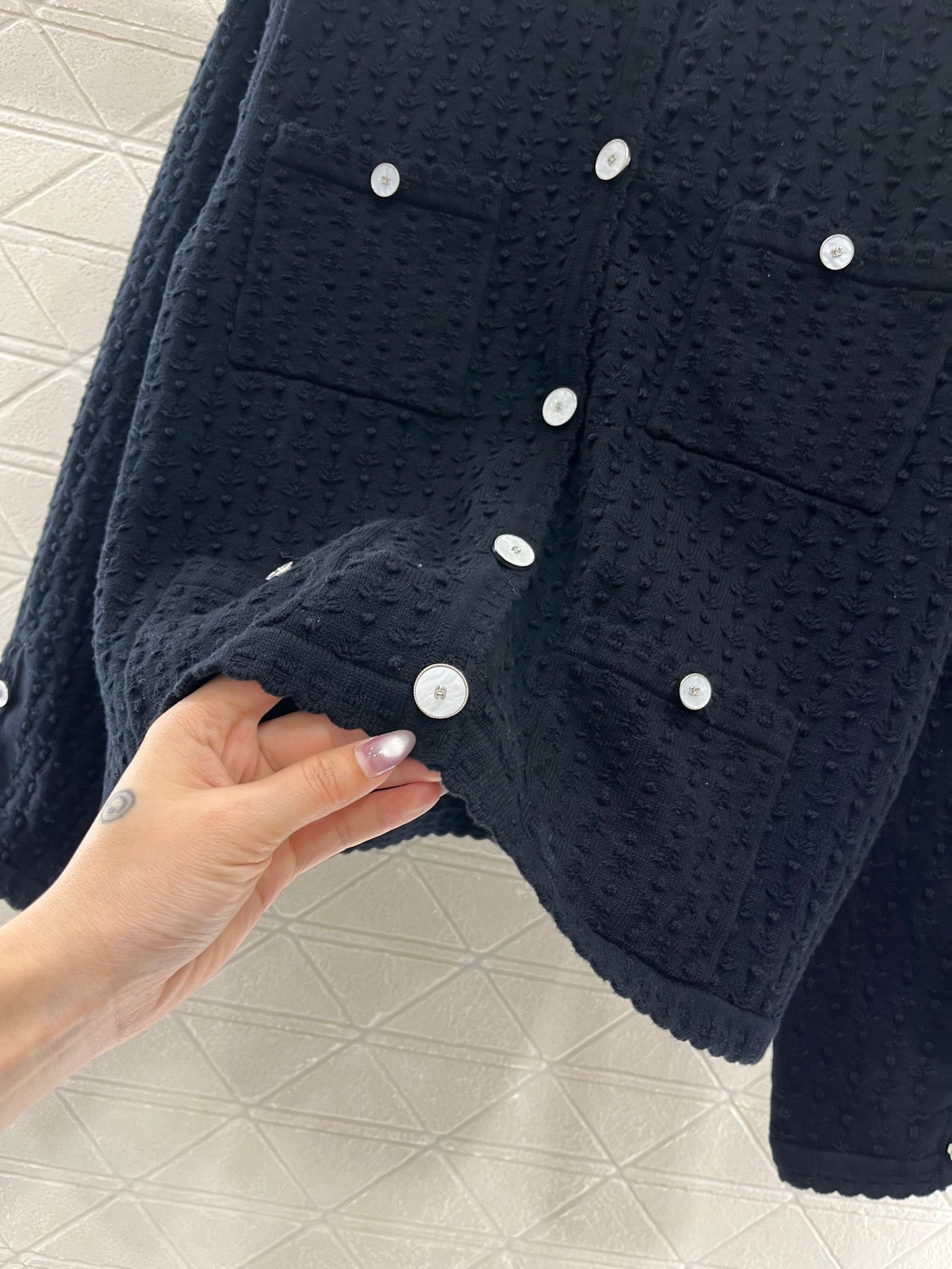 25ss Crochet Pocket Cardigan