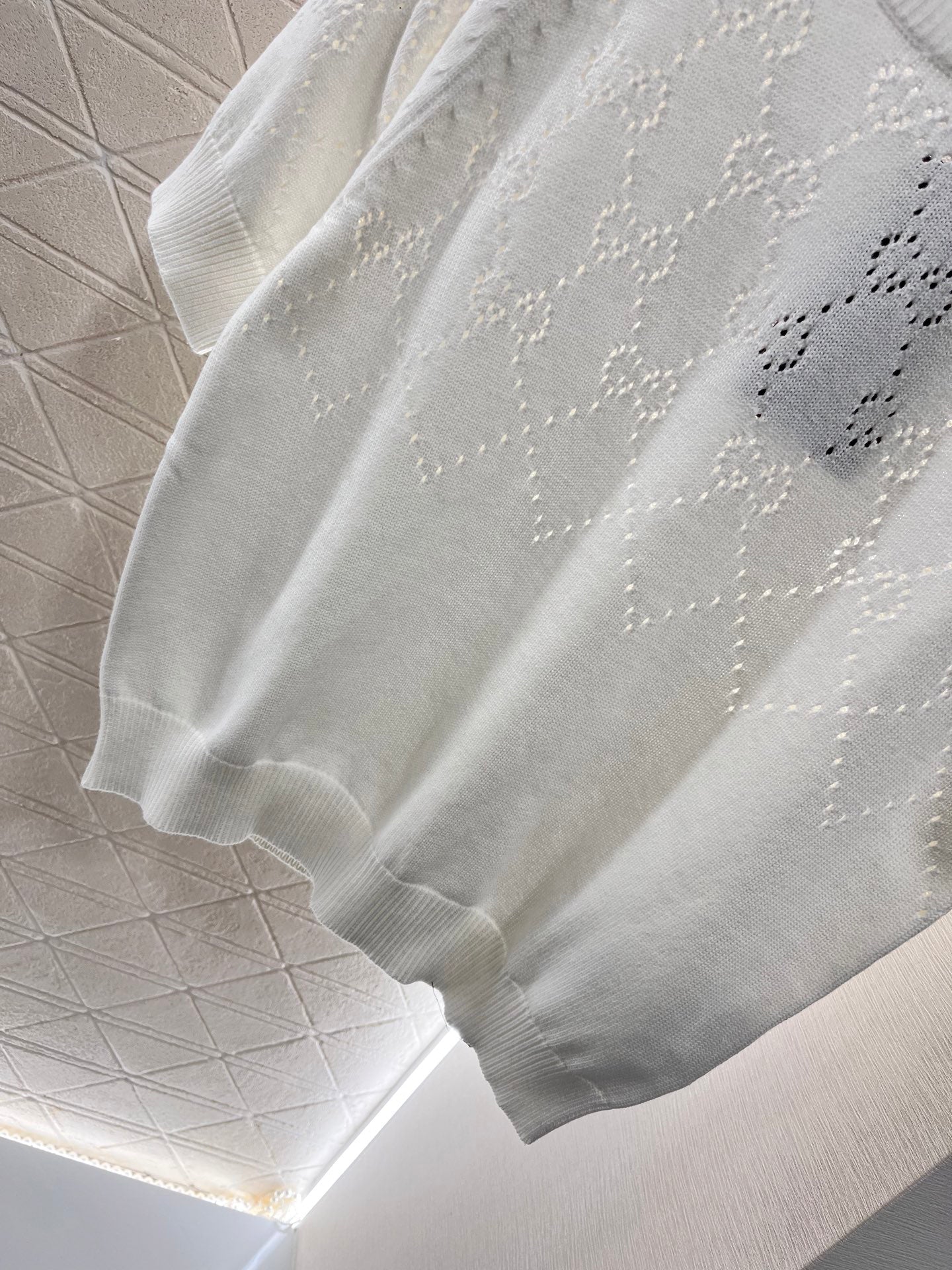 25ss Hollow knit short sleeves