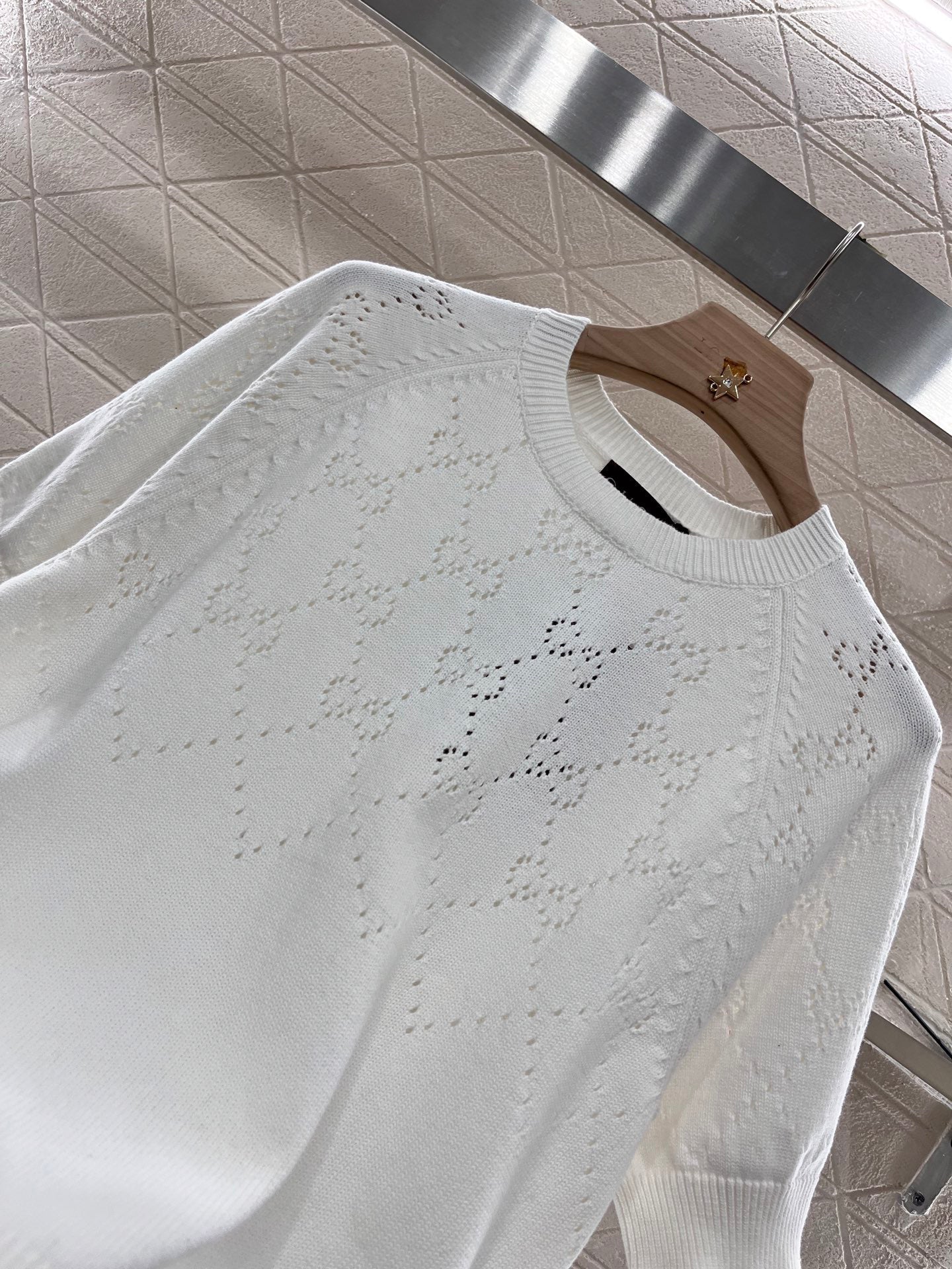 25ss Hollow knit short sleeves
