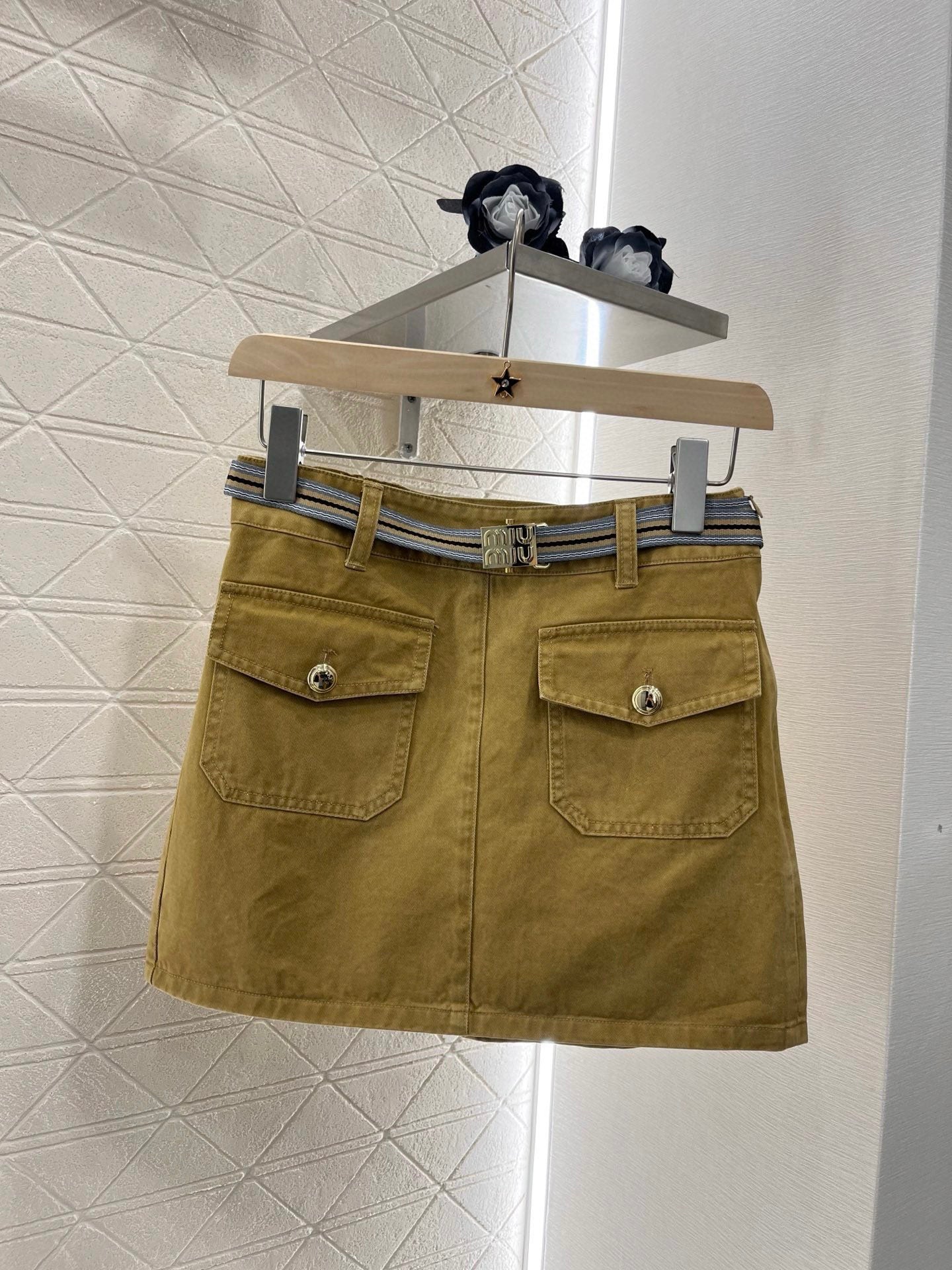 25ss Lapel denim jacket + same style skirt