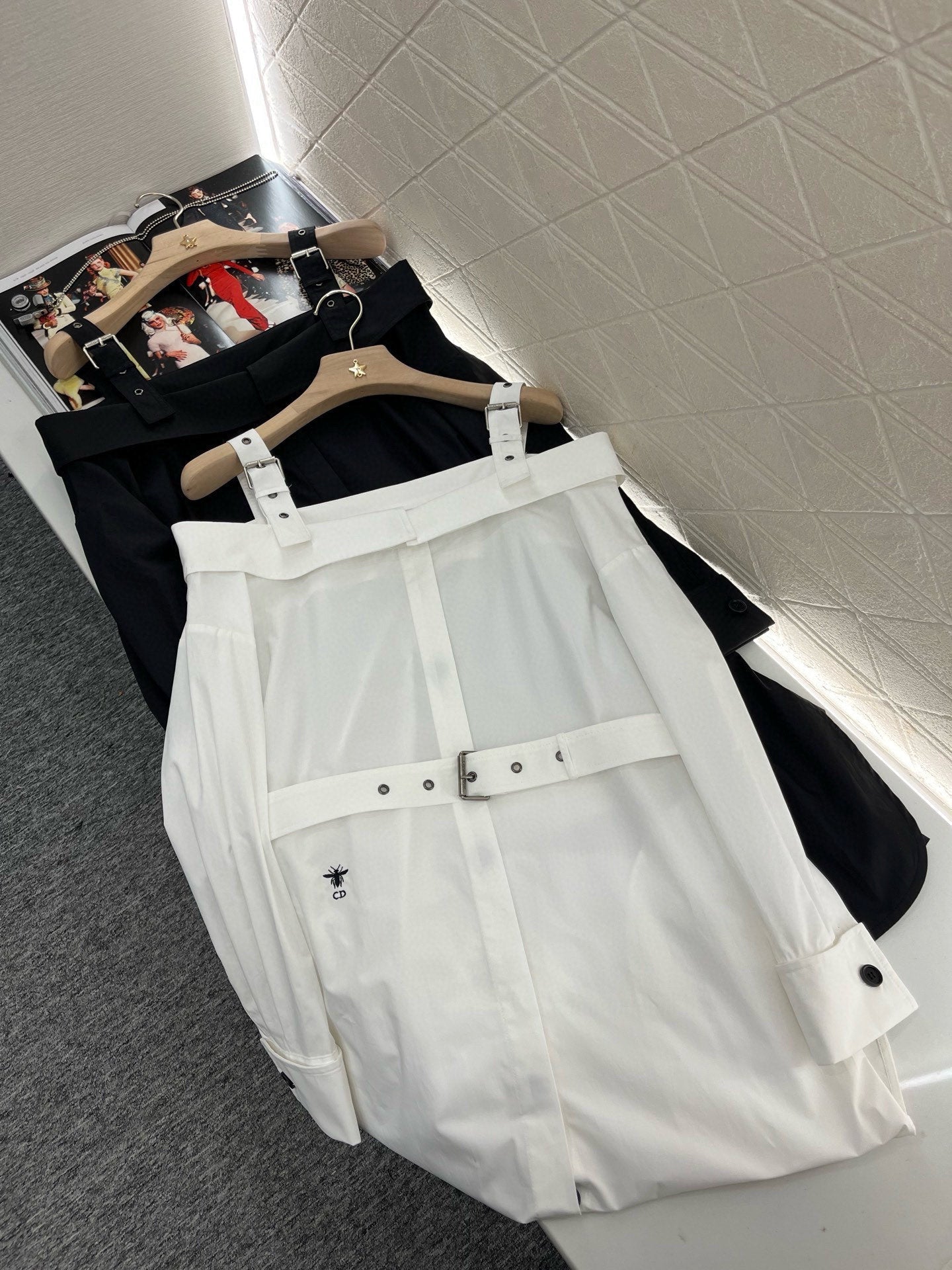 25ss One shoulder halter dress